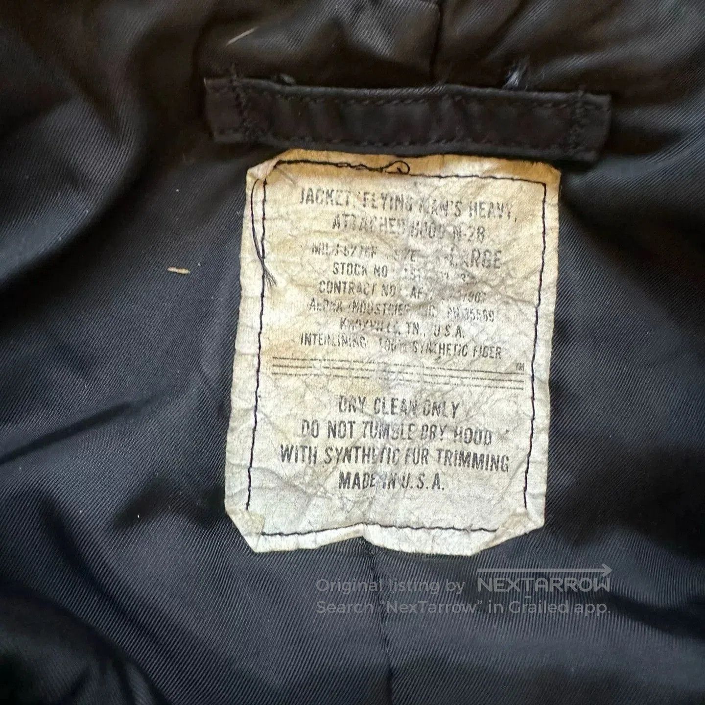 Vintage Vintage N2B Bomber 80s USA. Size US M / EU 48-50 / 2 - 5 Thumbnail