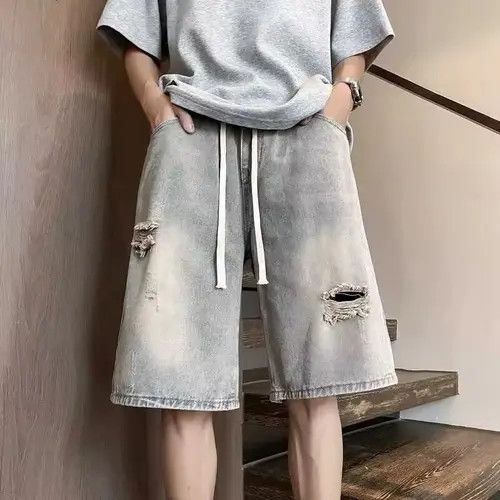 Jean Yoshiko x Erika Short Washed Distressed Denim Size US 26 / EU 42 - 1 Thumbnail
