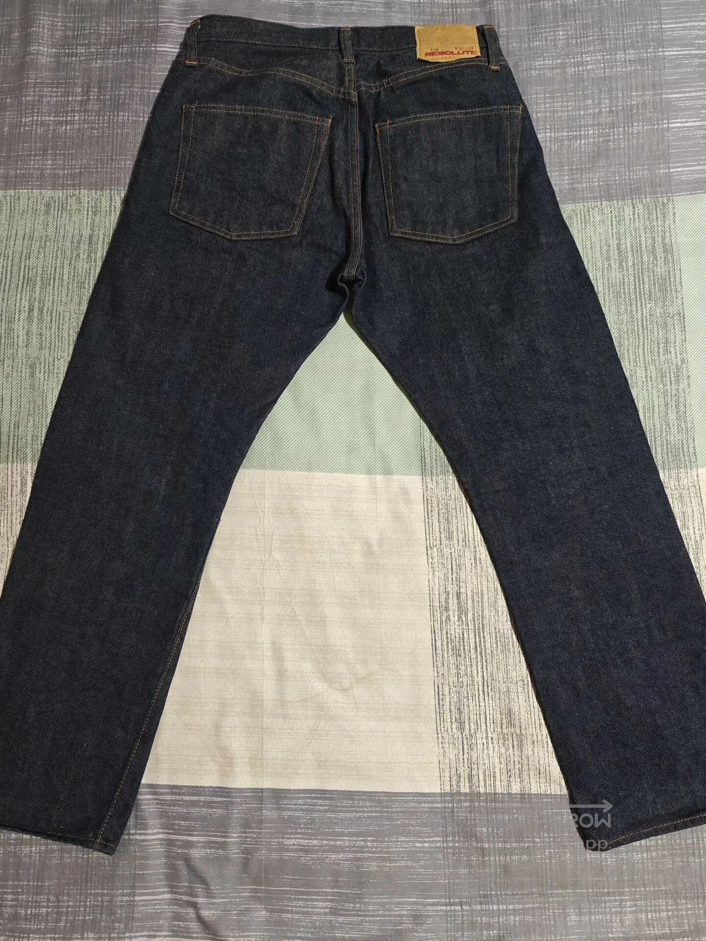 RESOLUTE RESOLUTE 710 Retro Slim Straight Raw Jeans. Size US 32 / EU 48 - 3 Thumbnail