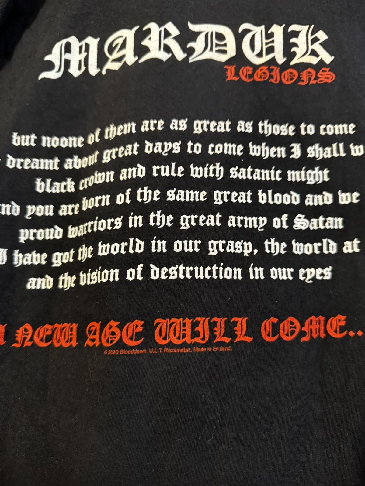 Band Tees Rare Marduk Legions Wolf Black Metal Band Tee L Size US L / EU 52-54 / 3 - 6 Thumbnail