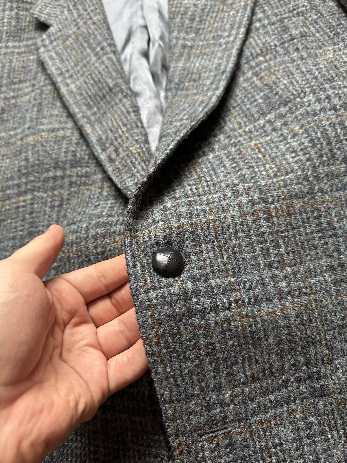 Harris Tweed Harris Tweed vintage checkered 2 button wool blazer Size 46R - 8 Thumbnail