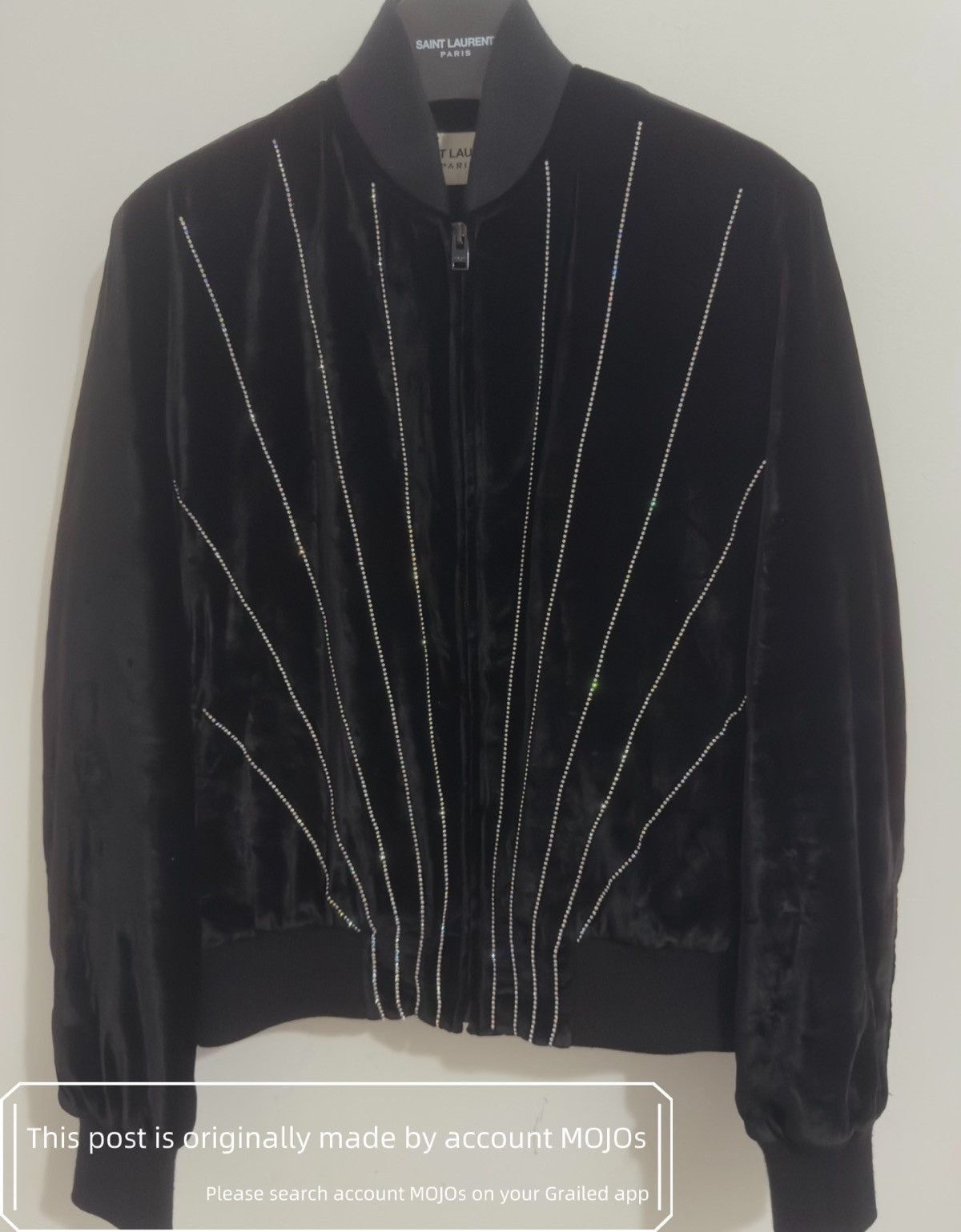 Saint Laurent Paris saint laurent 15fw rhinestone Ray velvet
