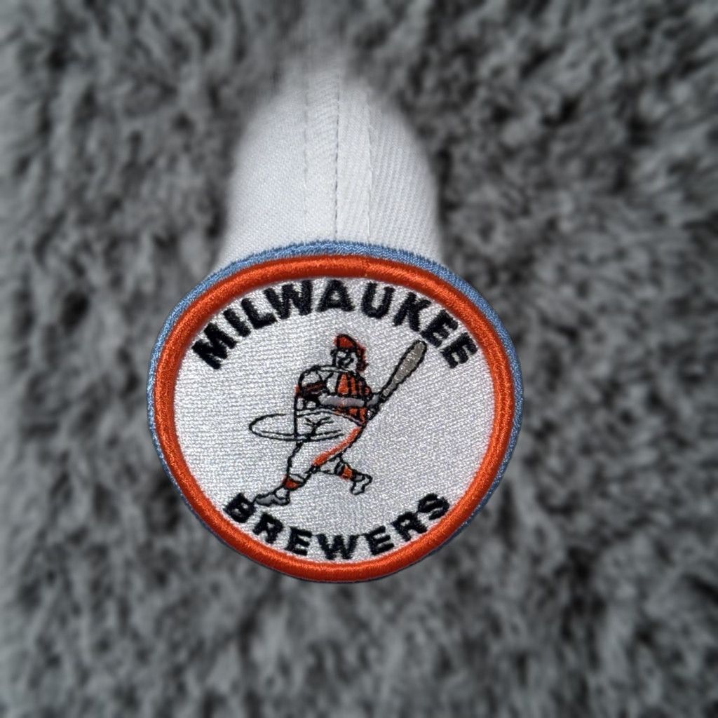 New Era Rare Hat Club Exclusive New Era Milwaukee Brewers Fitted Hat Mens 7 Snowman Cotton Size ONE SIZE - 1 Thumbnail