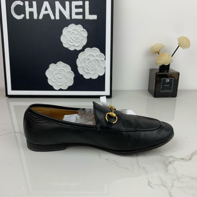 Gucci Gucci Jordaan Leather Horsebit Loafers for Women Size US 6 / IT 36 - 4 Thumbnail