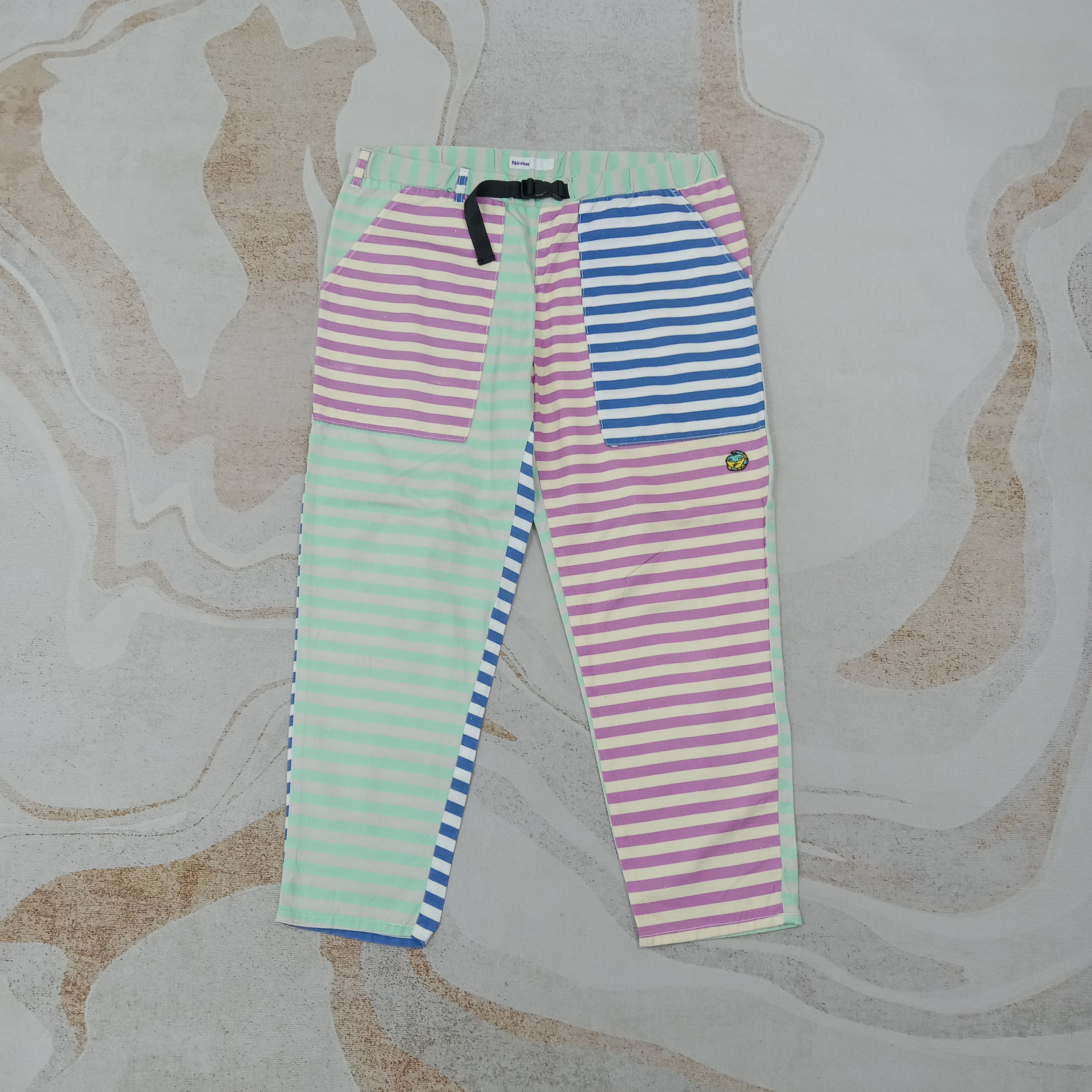 Ne-Net Ne-Net by Issey Miyake Stripes Pants C265N23 Size US 34 / EU 50 - 1 Thumbnail
