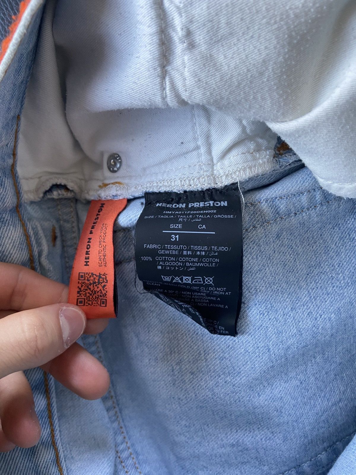 Heron Preston Heron Preston bird Denim Size US 31 - 5 Thumbnail