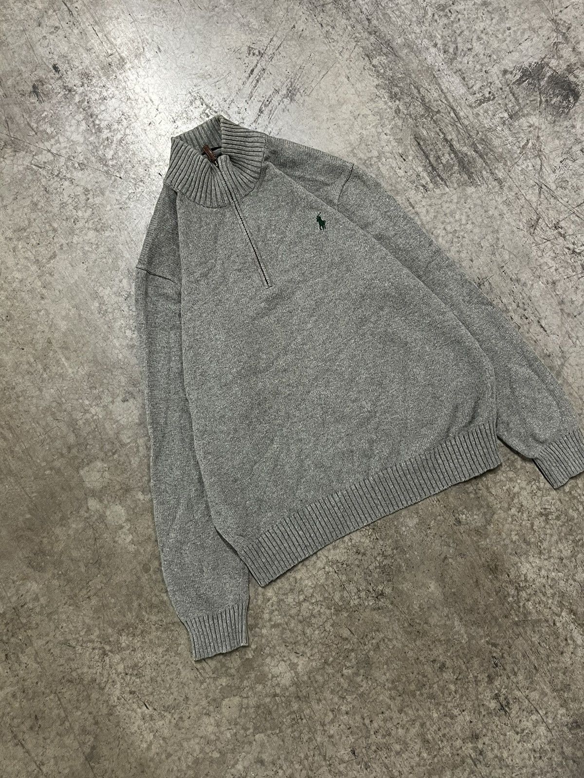 Polo Ralph Lauren × Vintage Polo Ralph Lauren vintage 1/4th zip knit sweater preppy hype Size US XL / EU 56 / 4 - 3 Thumbnail
