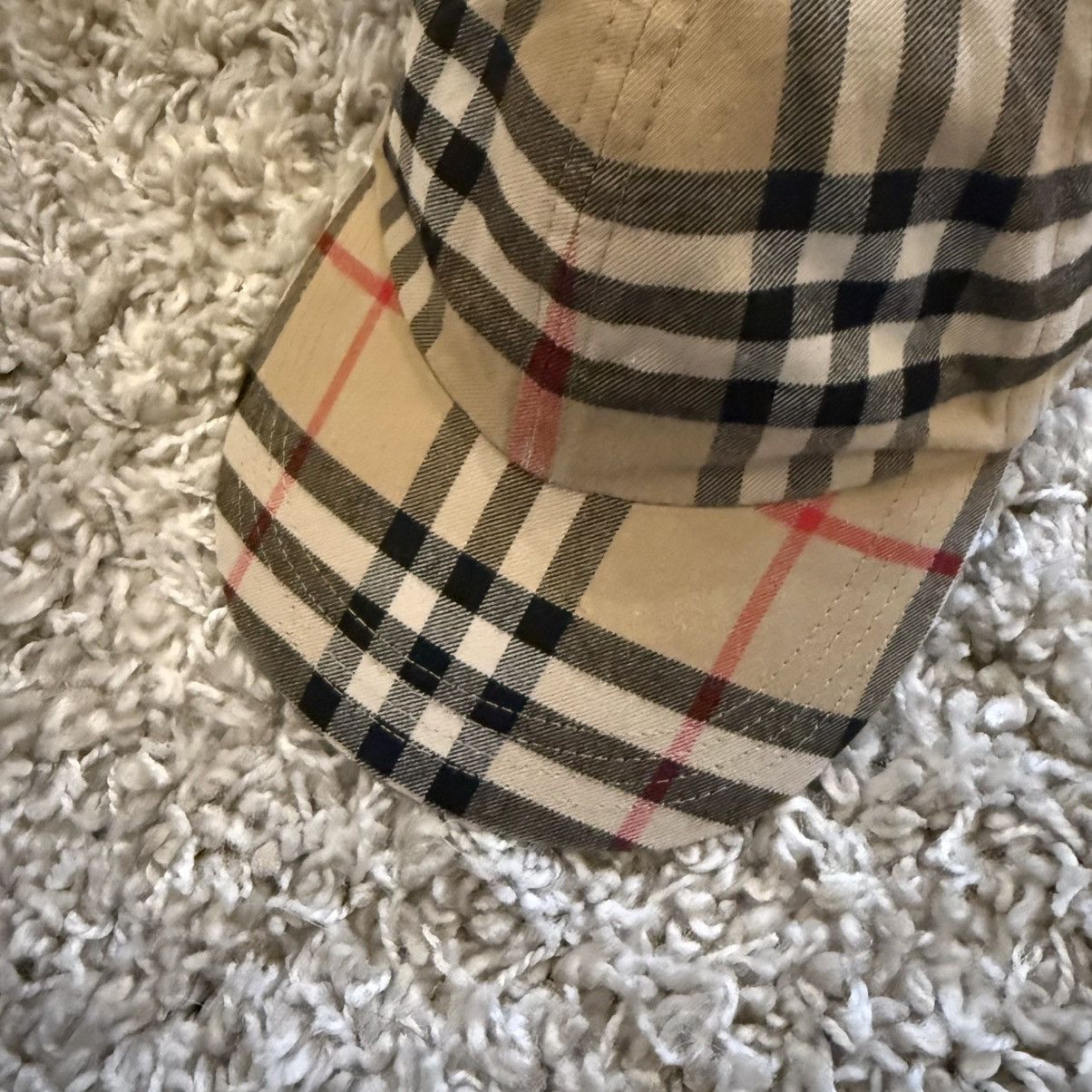 Burberry Burberry hat size L logo checked baseball cap B Size ONE SIZE - 7 Thumbnail