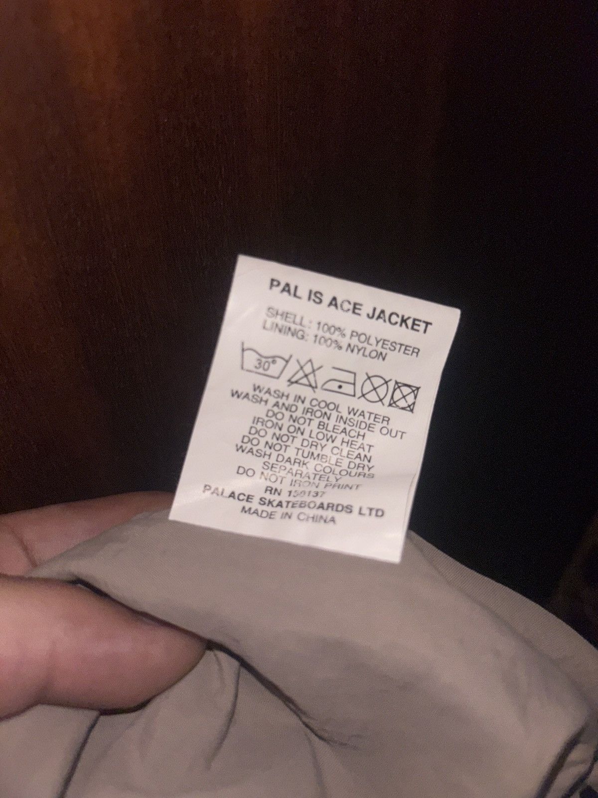 Palace PAL IS ACE JACKET STONE Palace Size Small Size US S / EU 44-46 / 1 - 6 Thumbnail