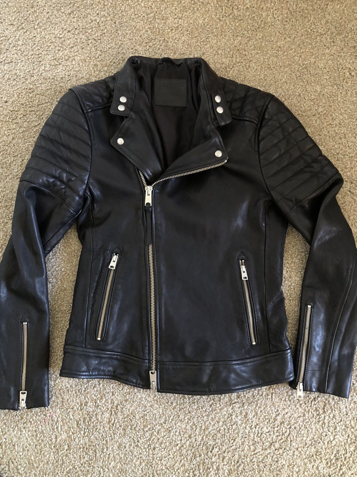 Allsaints Leather Biker Jacket Size US M / EU 48-50 / 2 - 7 Thumbnail