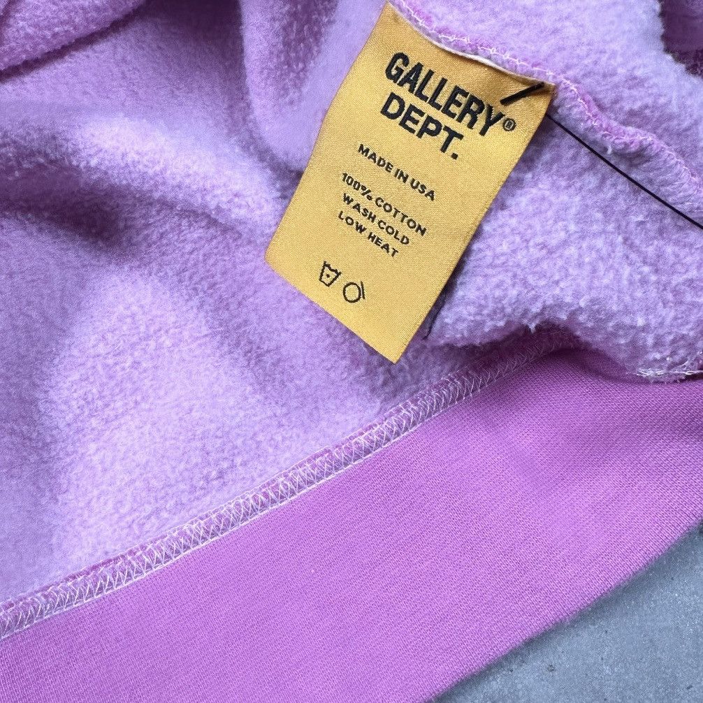 Gallery Dept. PINK DISTRESSED CENTER LOGO HOODIE Size US L / EU 52-54 / 3 - 8 Thumbnail