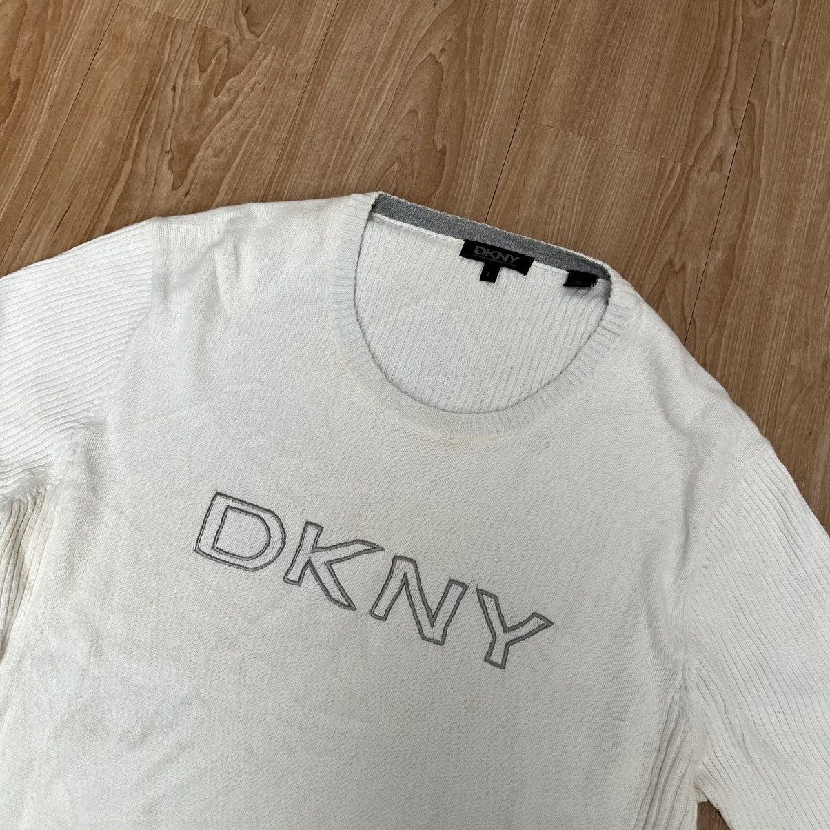 DKNY × Donna Karan 💸BINDING OFFER💸 2000S DKNY Knitewear Men's Big Logo Size US L / EU 52-54 / 3 - 5 Thumbnail