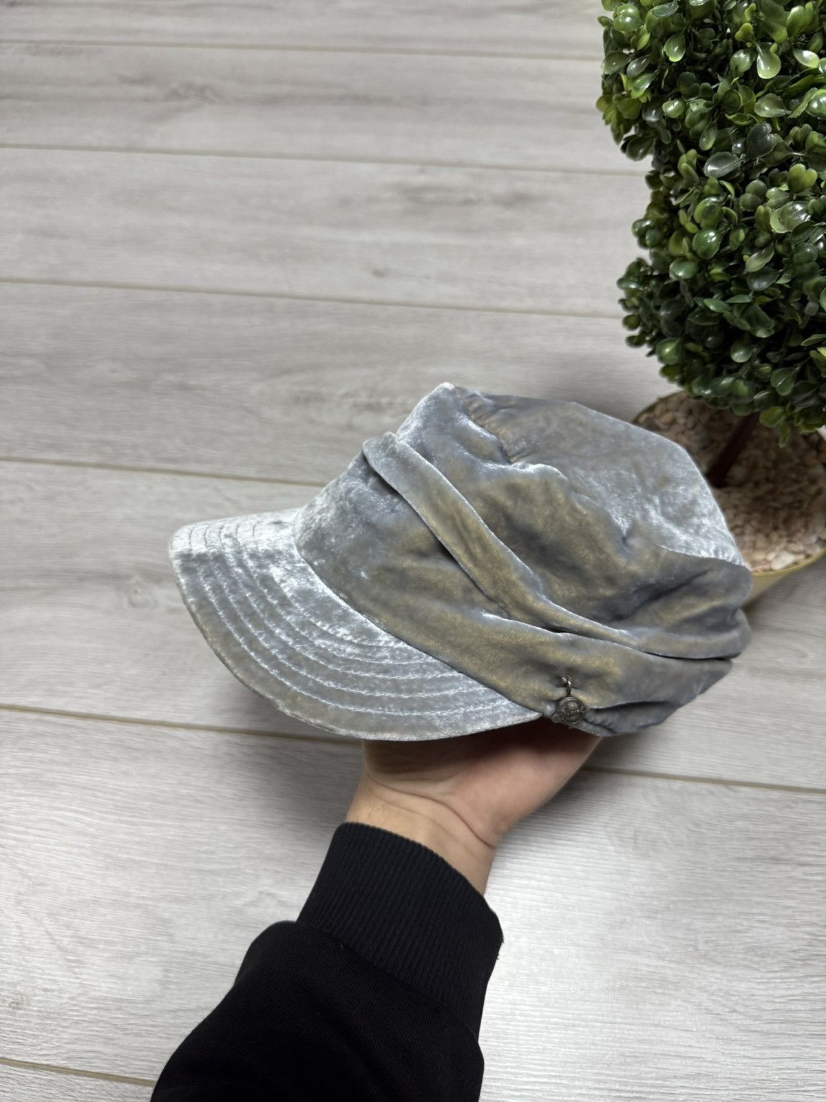 Diesel Diesel shinny hat cap velour military cadet Size ONE SIZE - 4 Thumbnail