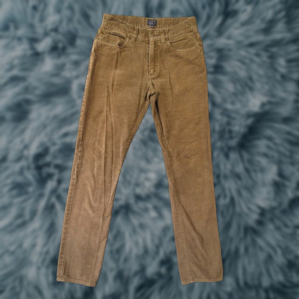 J.Crew J.CREW Corduroy Pants Women's 28x32 Brown Slim Straight Chino Vintage Size 28" / US 6 / IT 42 - 1 Thumbnail