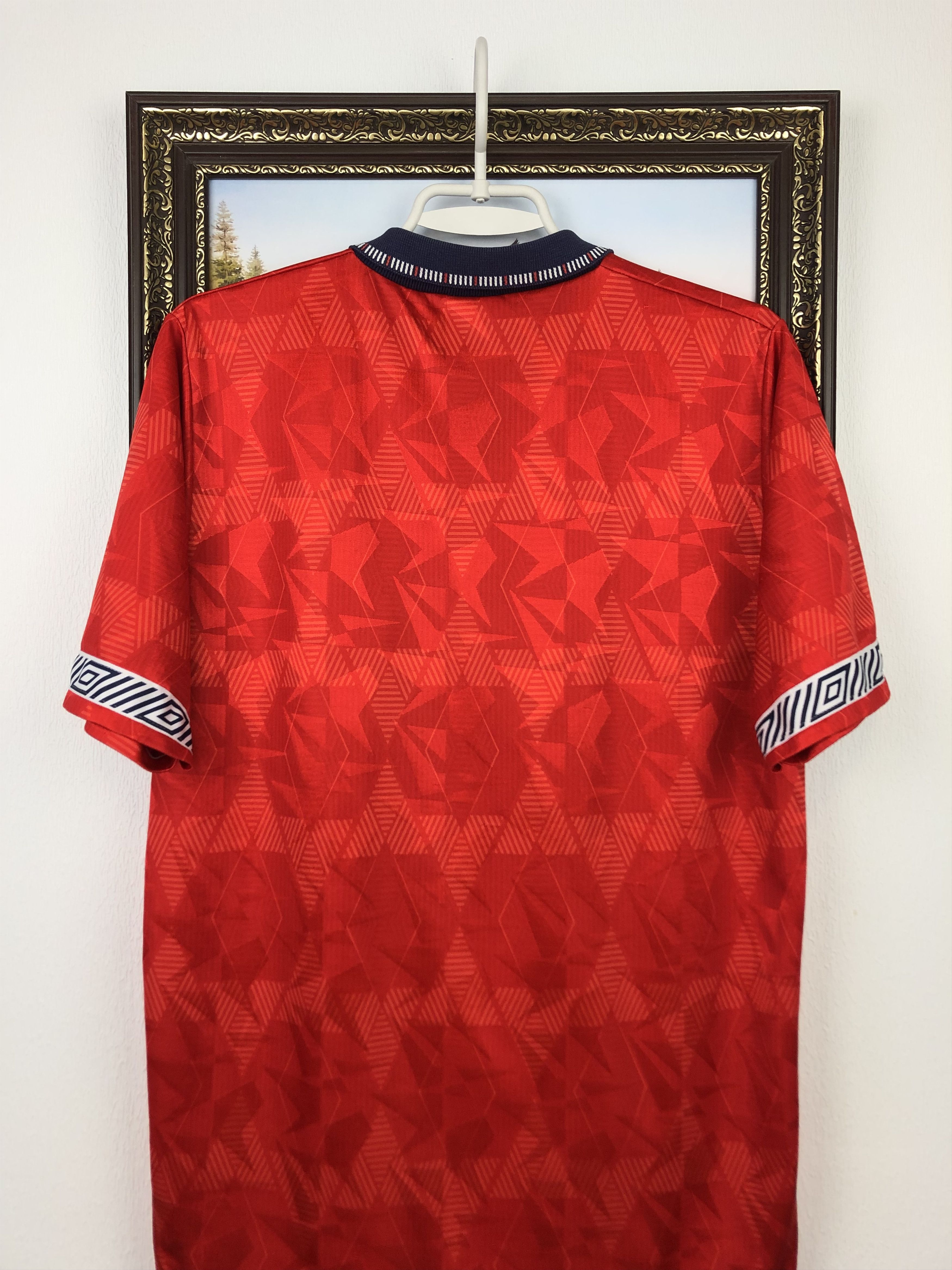 Vintage England football shirt 1990 Soccer Umbro Jersey Mens Trikot Size US M / EU 48-50 / 2 - 10 Thumbnail