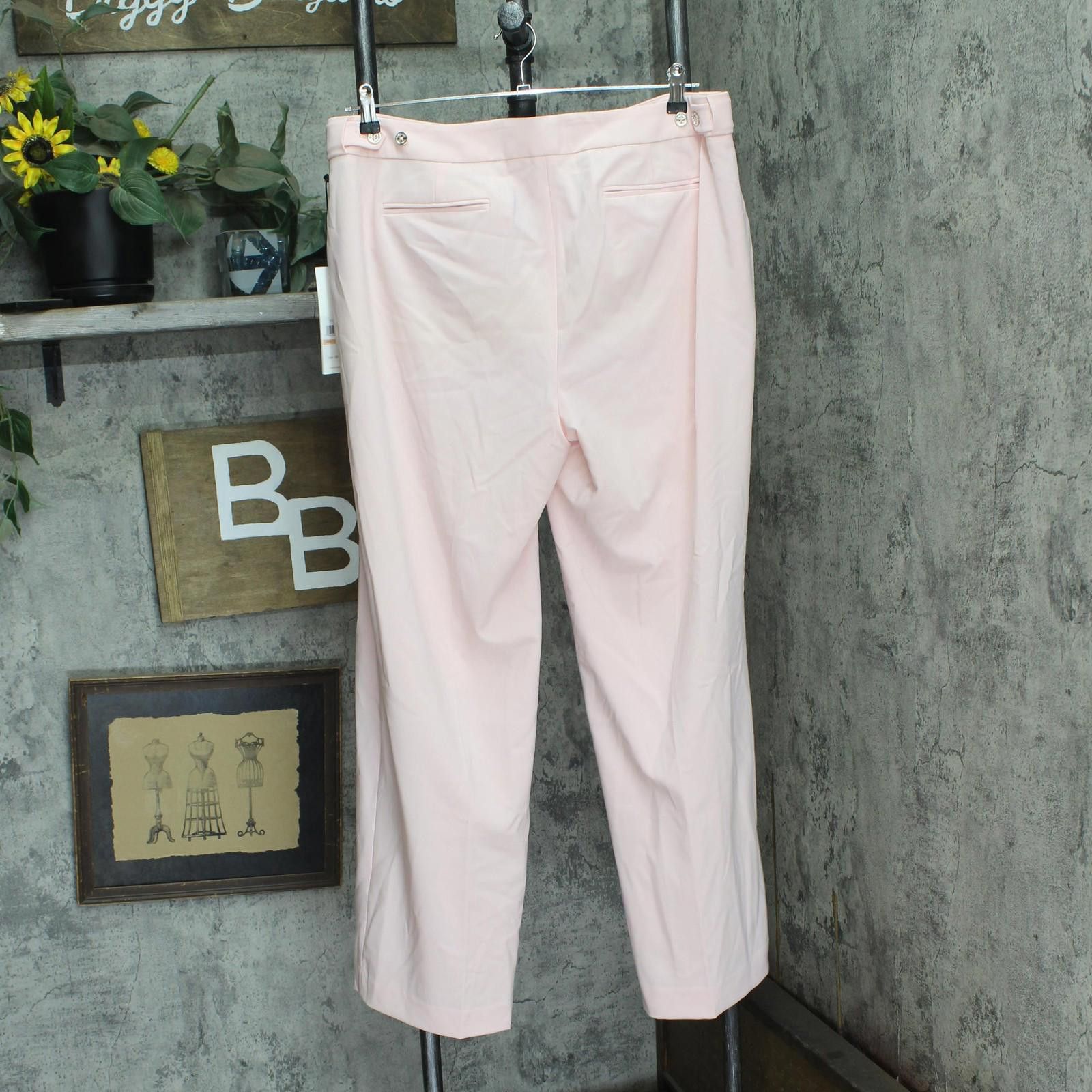 Calvin Klein Nwt Calvin Klein Lux Highline Pants X21pl866 Rose Pink 14w Size 36" / US 14 / IT 50 - 2 Thumbnail