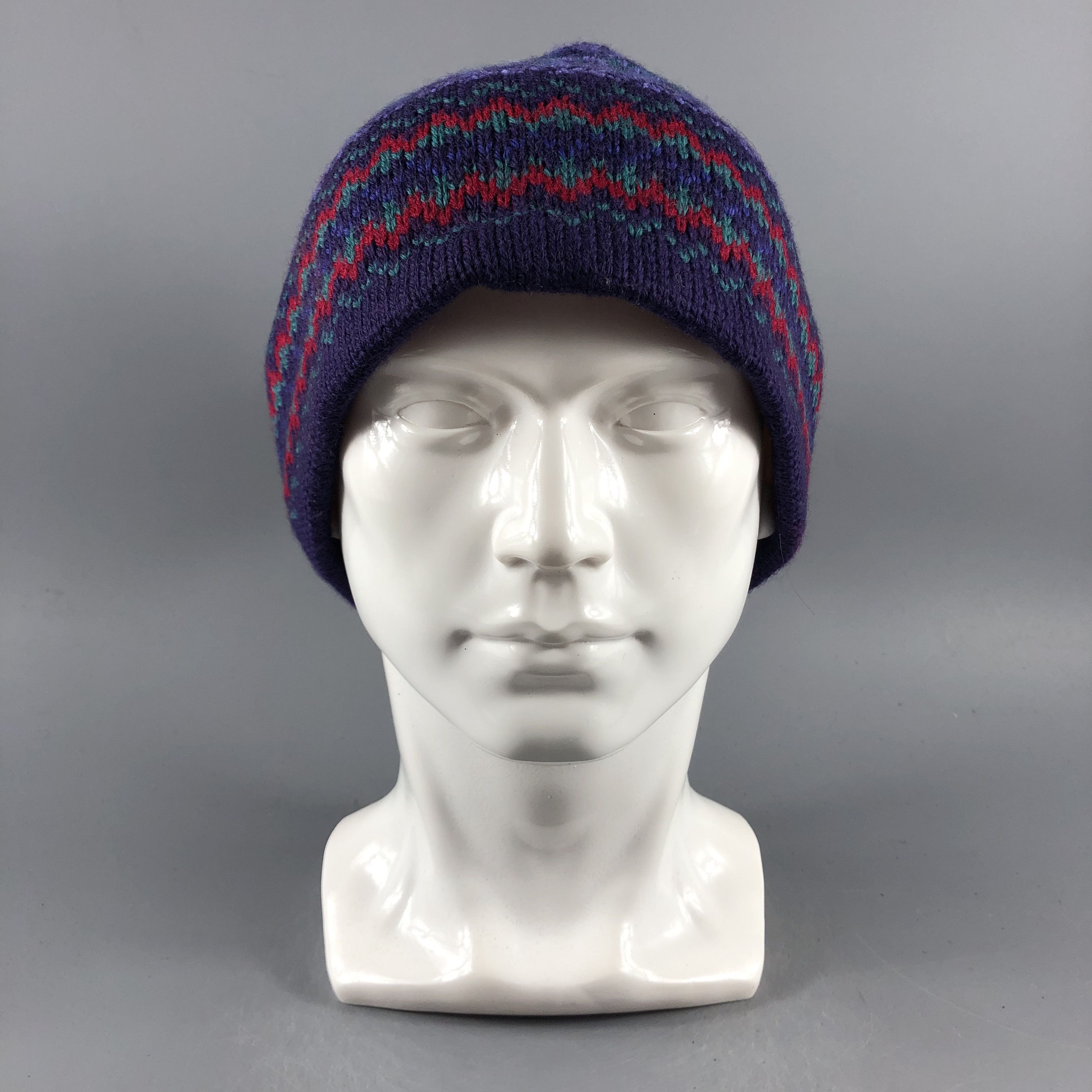 Japanese Brand × Vintage Capello Fair Isle Beanie Snow Hat Snow Cap -D230 Size ONE SIZE - 7 Thumbnail
