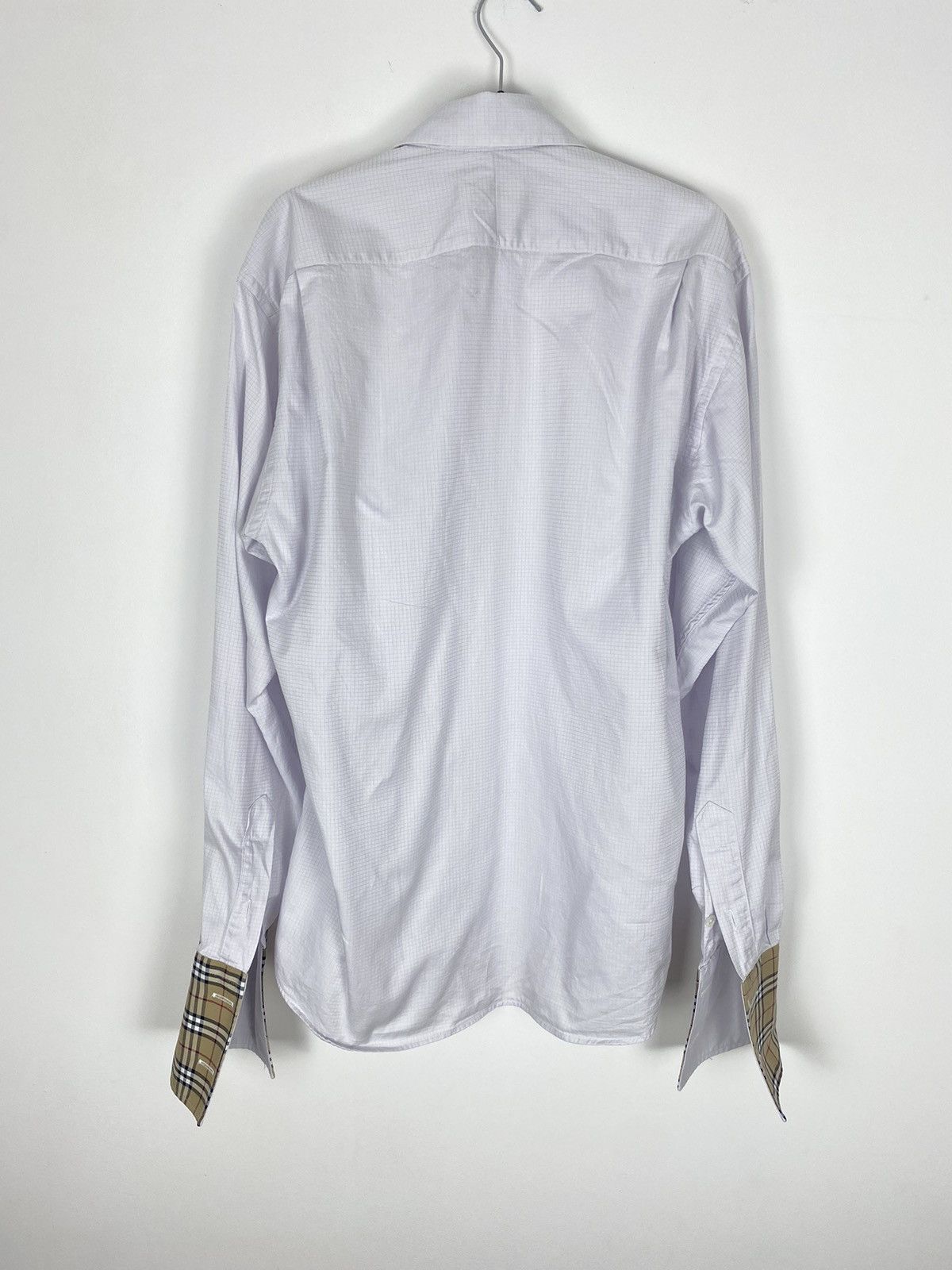 Burberry × Vintage Burberry London Shirt French Cuff 15 nova check collar y2k Size US L / EU 52-54 / 3 - 14 Thumbnail