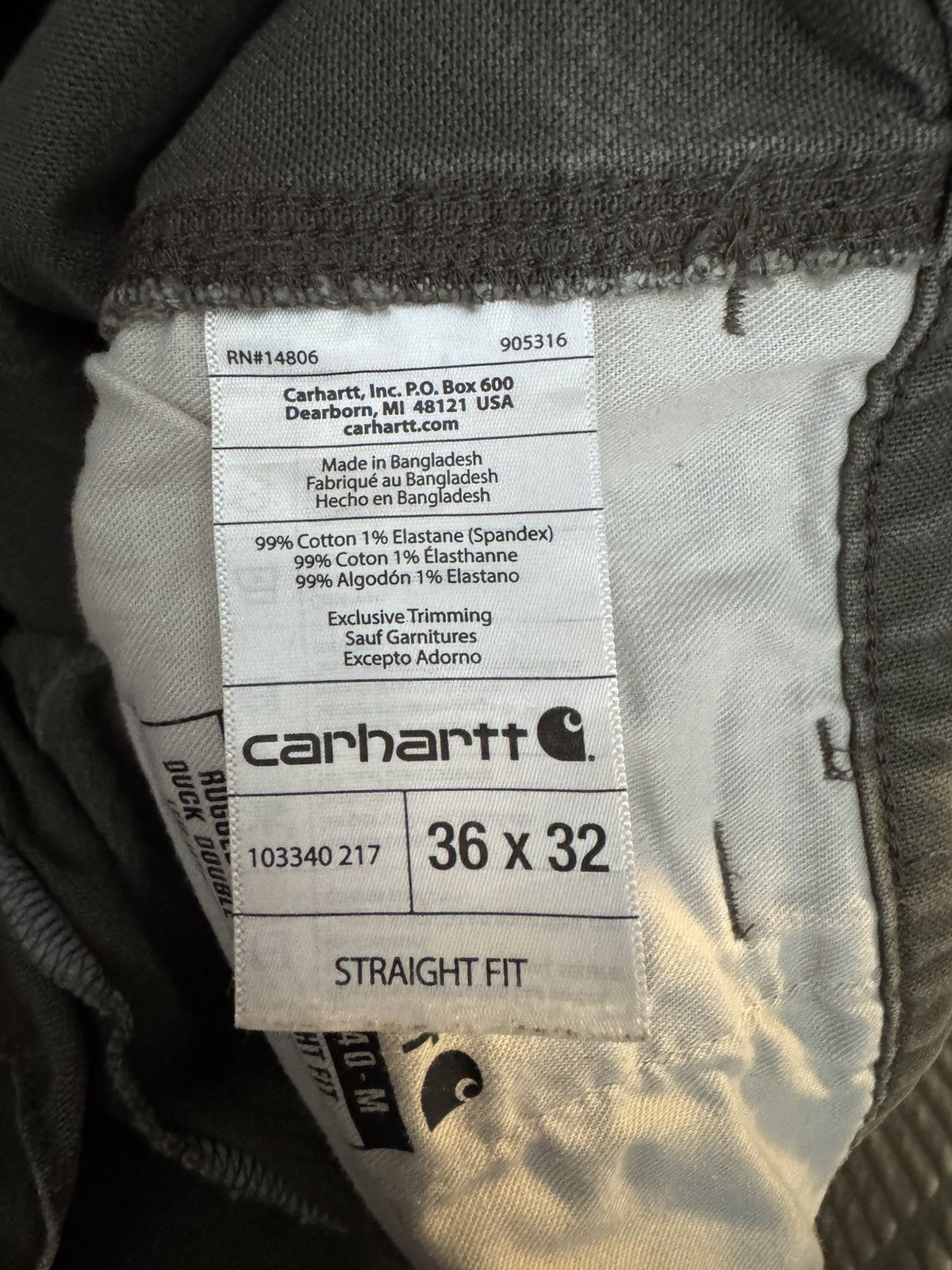 Carhartt Carhartt Double Knee Pants Size US 36 / EU 52 - 5 Thumbnail