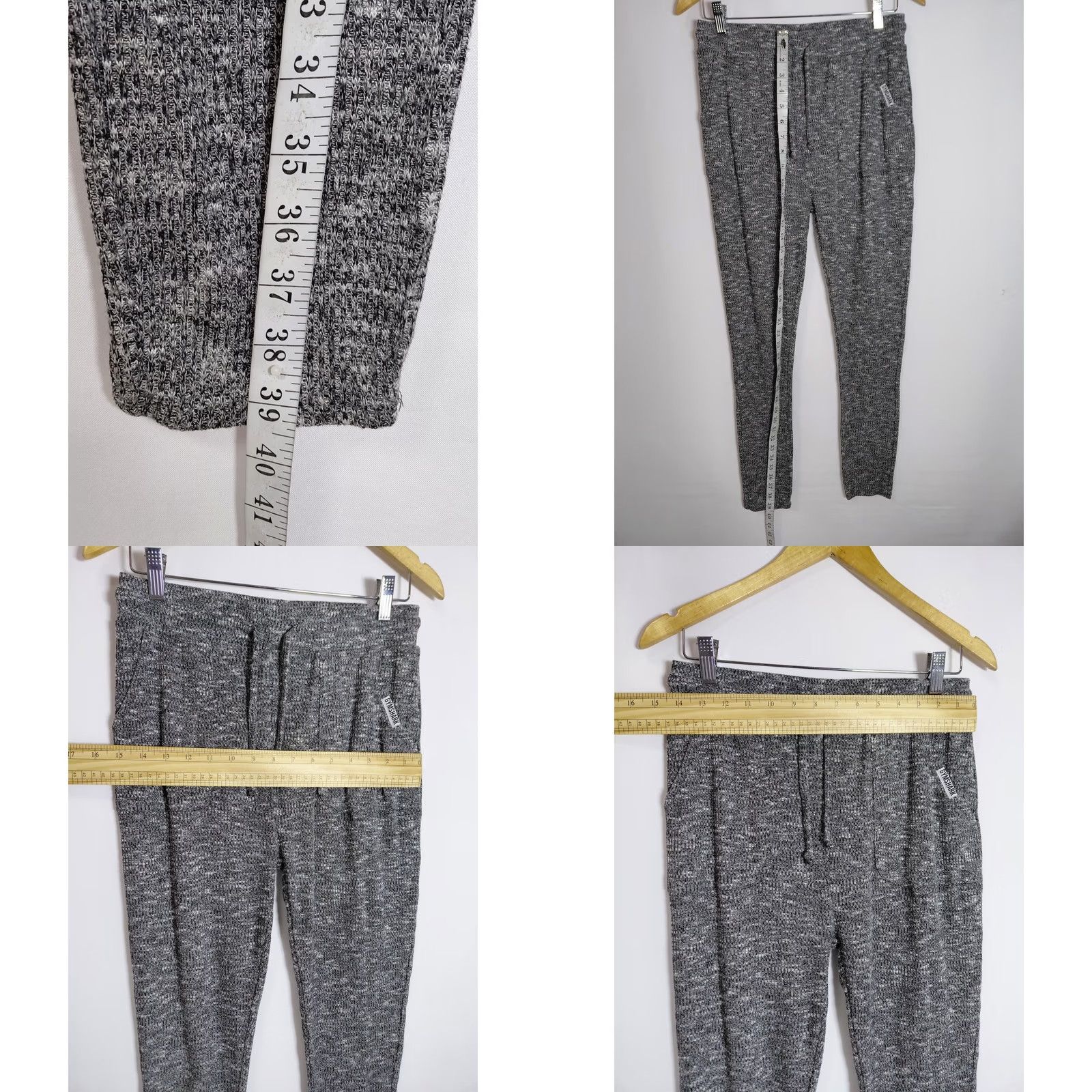 Gymshark GYMSHARK Joggers Gray Knit Pants Solid Regular Women Size L Size 36" / US 14 / IT 50 - 9 Thumbnail
