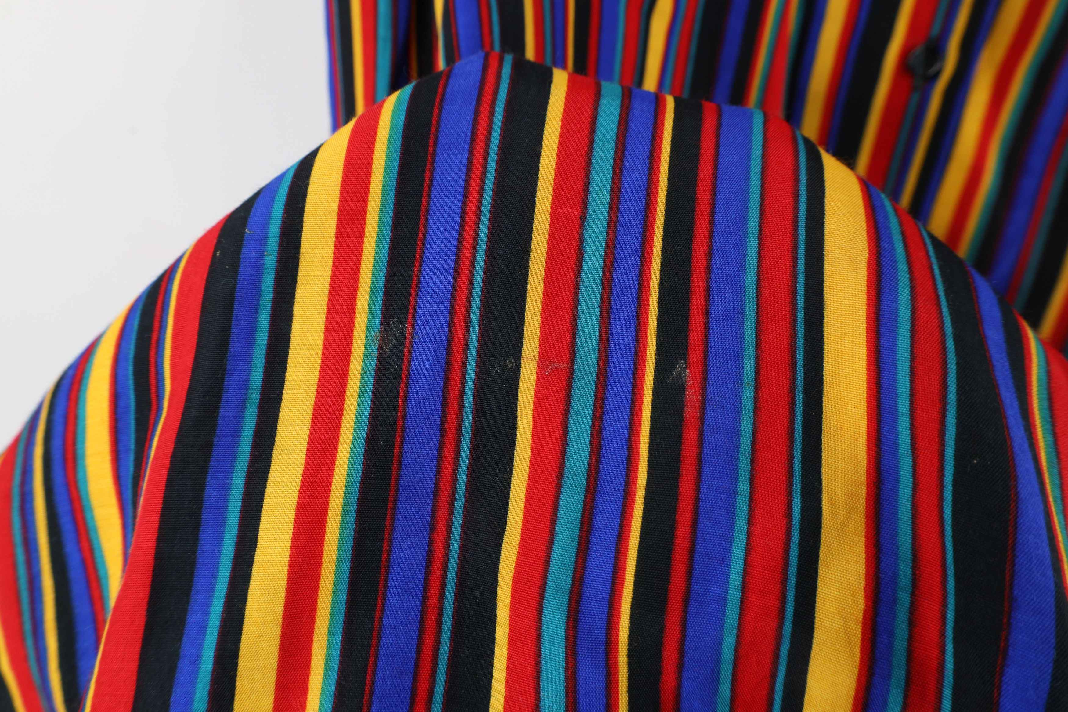 Vintage Vintage 90s Streetwear Striped Collared Button Shirt USA Size M / US 6-8 / IT 42-44 - 6 Thumbnail