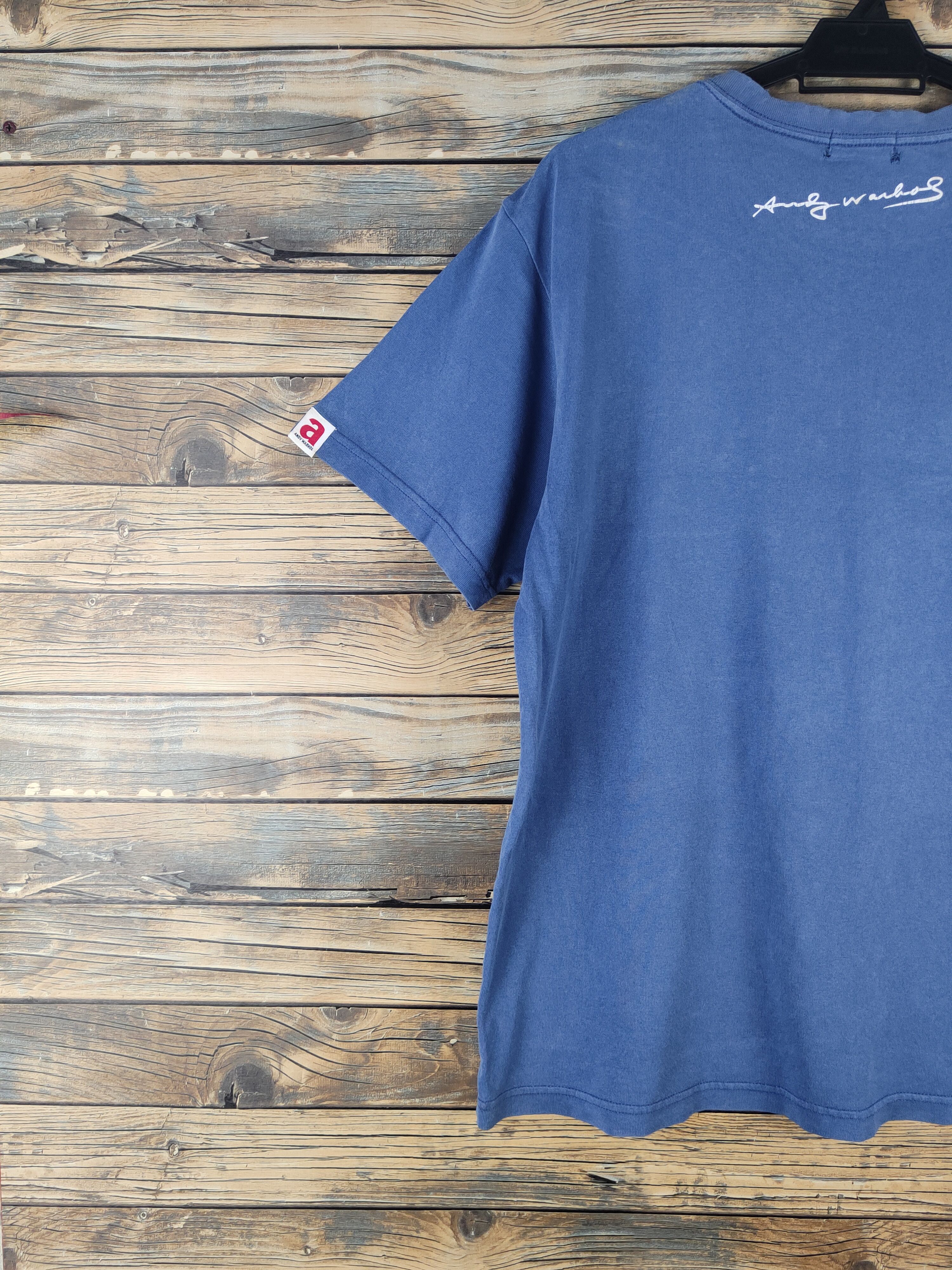 Andy Warhol DL Andy Warhol-Uniqlo Blue Short Sleeve T-shirt #2758 Size US L / EU 52-54 / 3 - 11 Thumbnail