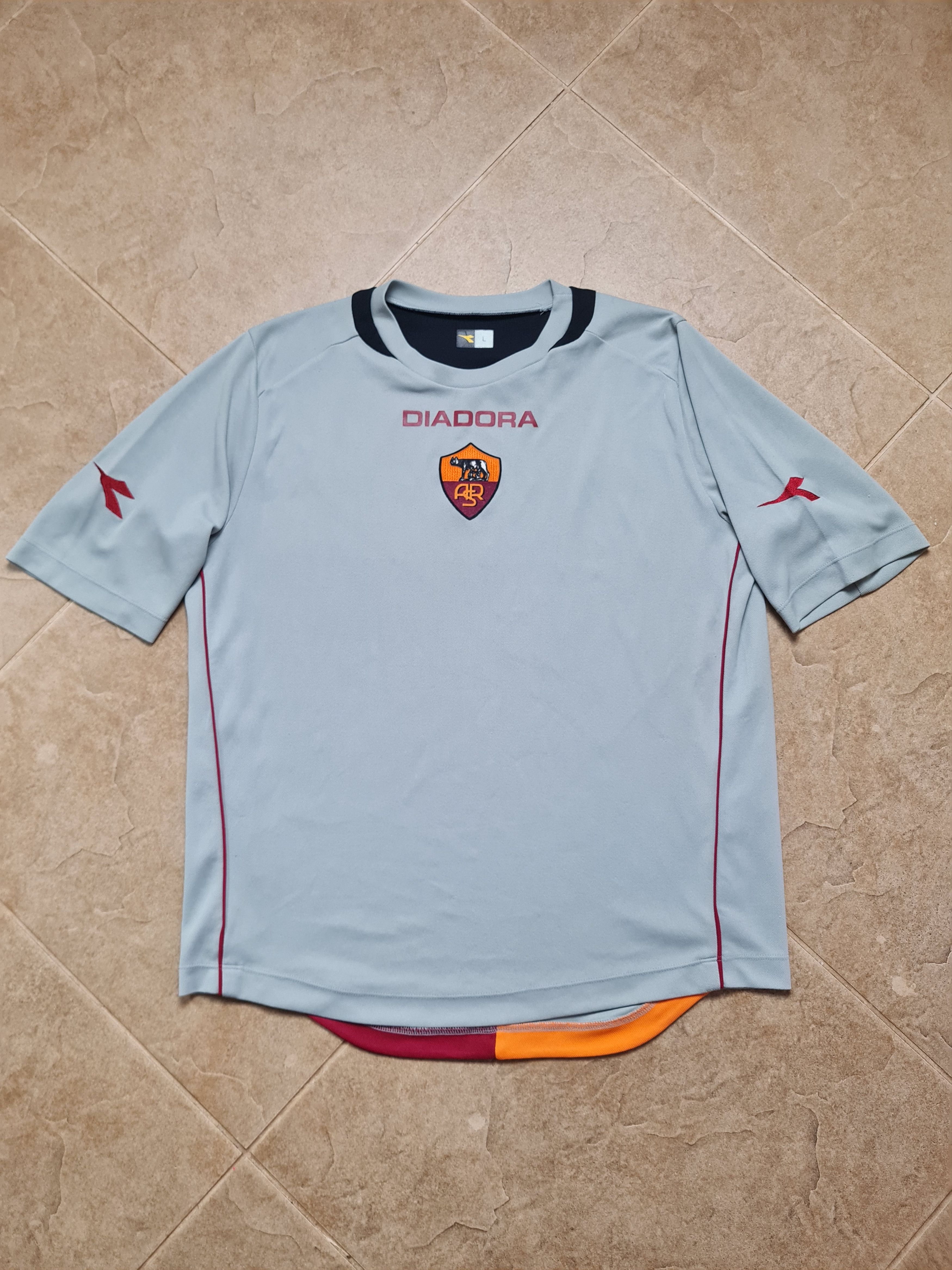 Diadora SOCCER SHIRT AS ROMA 2005/2006 FOOTBALL DIADORA JERSEY Size US L / EU 52-54 / 3 - 5 Thumbnail
