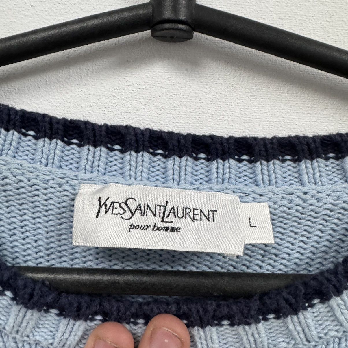 Yves Saint Laurent Vintage Yves Saint Lauren knit Sweatshirt Size US L / EU 52-54 / 3 - 7 Thumbnail