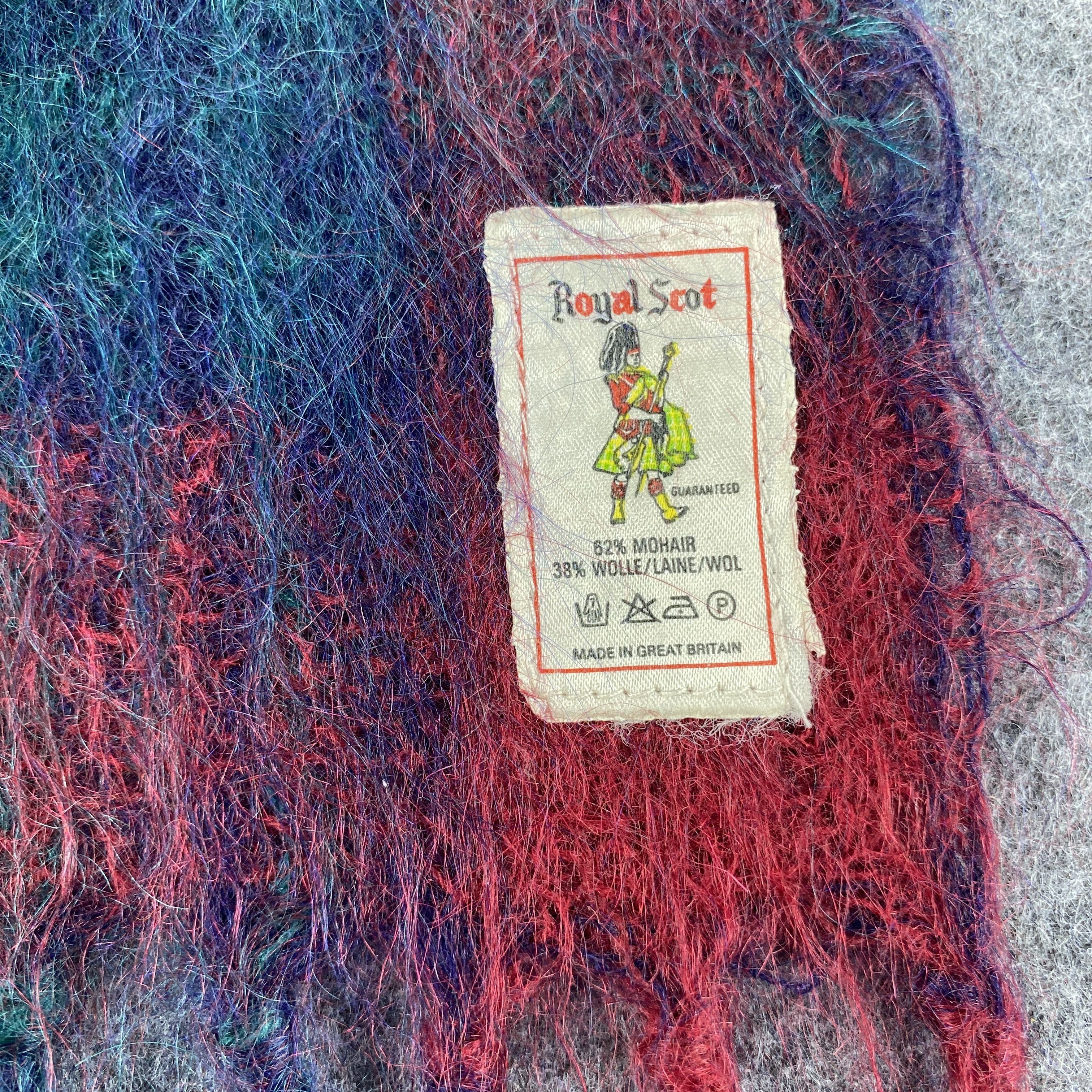 Vintage ROYAL SCOT MOHAIR Scarf # Muffler # Neckwear # D483 Size ONE SIZE - 2 Thumbnail