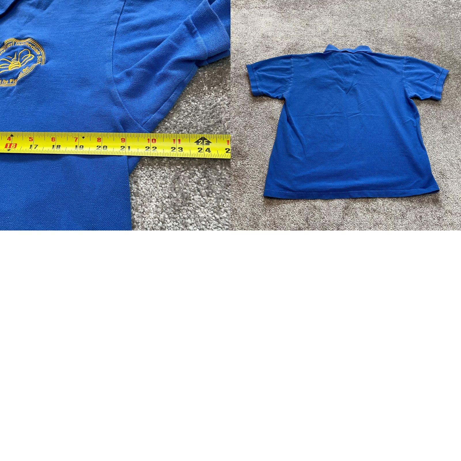 Gildan VINTAGE Gildan Ultra Cotton Polo Shirt Mens L Blue Short Sleeve Collar Polo Shirt 42 Chest Golf Preppy Summer Spring Mens Size US L / EU 52-54 / 3 - 8 Thumbnail
