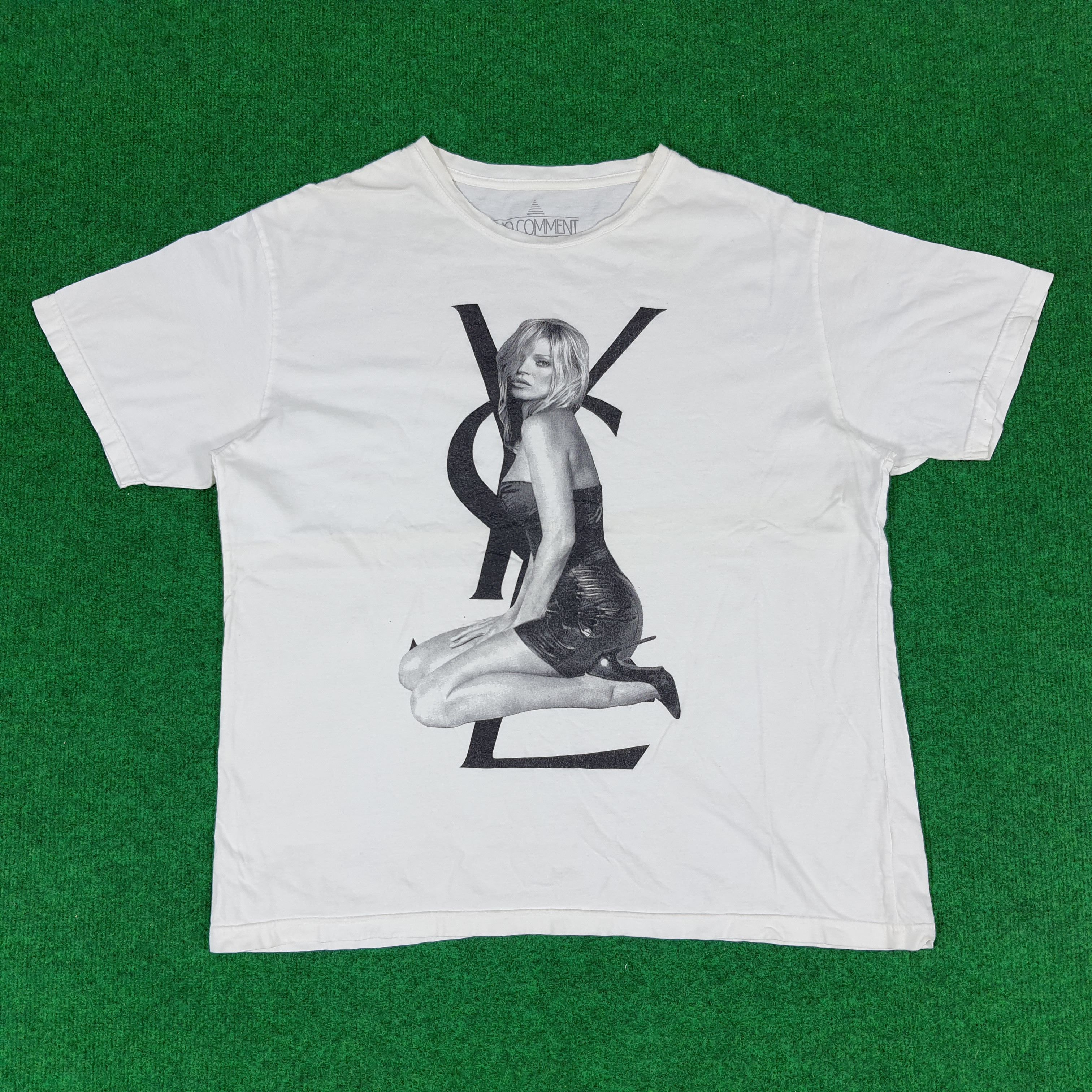 Other Vintage YSL Logo Yves Saint Laurent T-shirt Size US L / EU 52-54 / 3 - 1 Thumbnail
