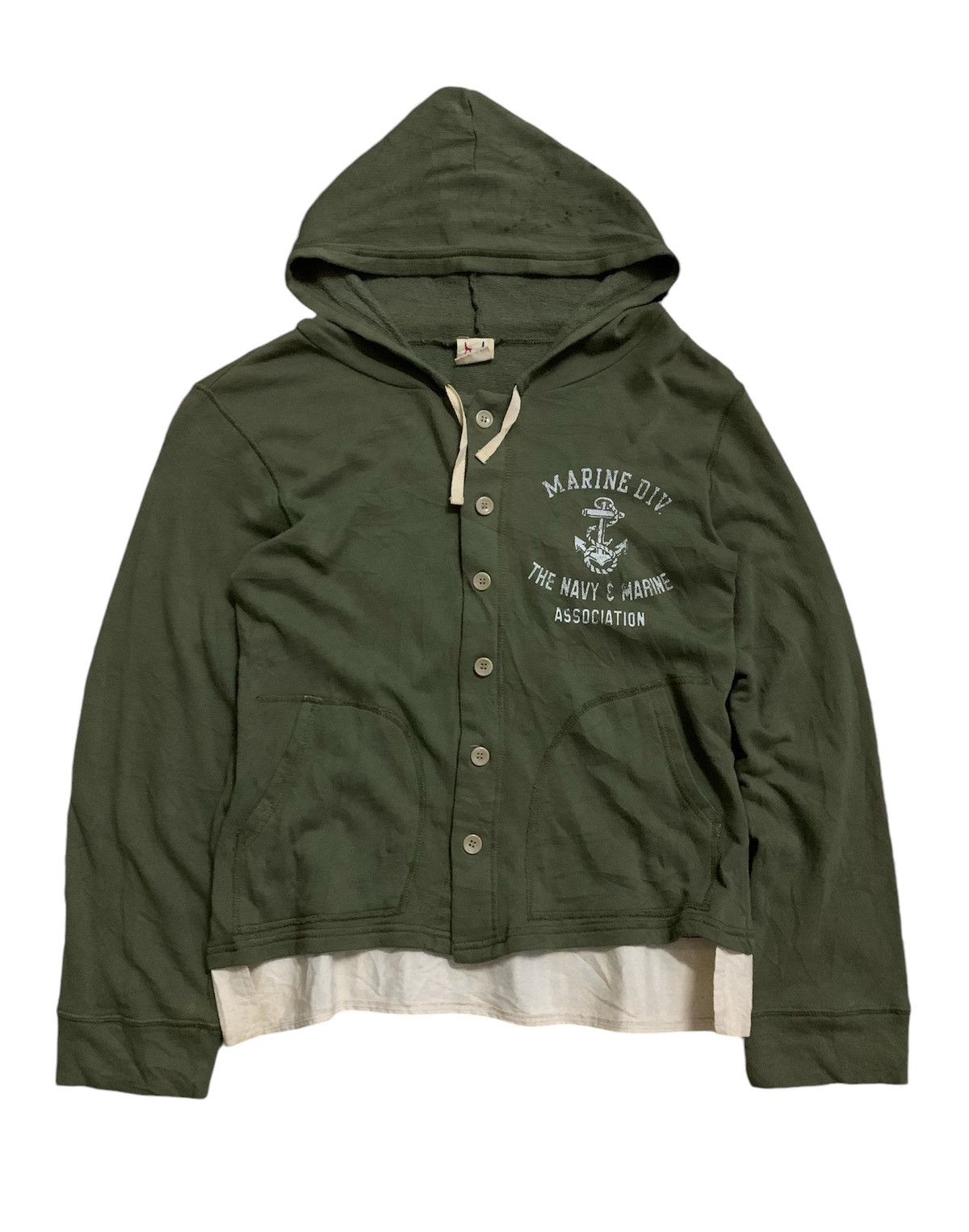 Japanese Brand 💥Japanese Ichi Marine Corp Sweater Hoodie Size S / US 4 / IT 40 - 1 Thumbnail