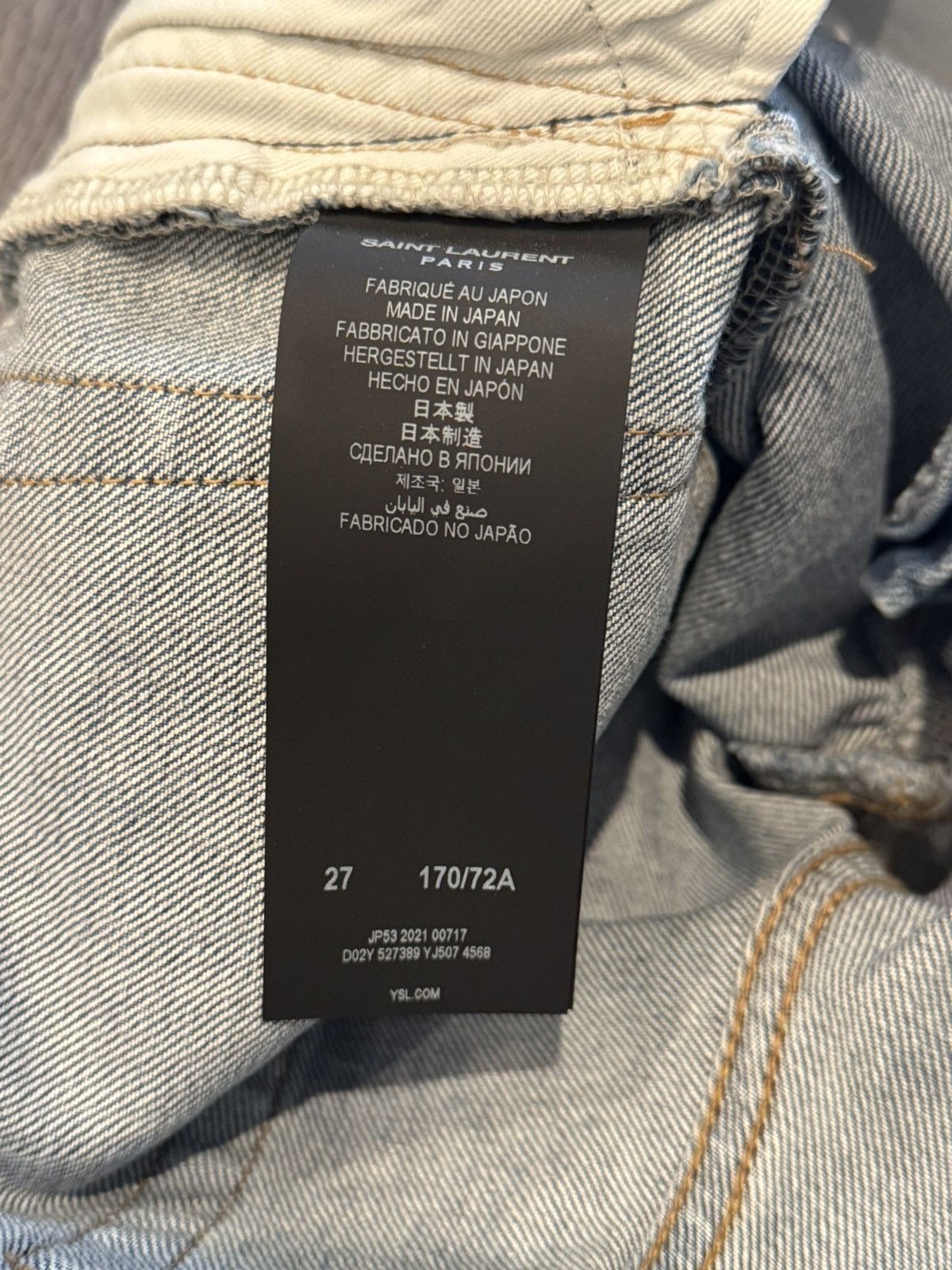 Saint Laurent Paris Saint Laurent Paris D02 Men’s Jeans Size US 27 - 7 Thumbnail