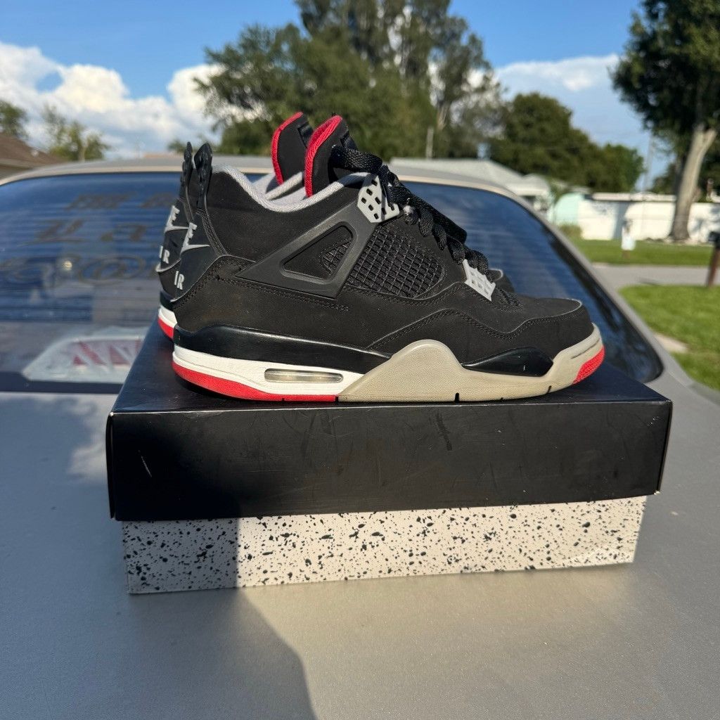 Jordan Brand Nike Air Jordan 4 Retro Bred 4s Size 9 Og all Size US 9 / EU 42 - 3 Thumbnail