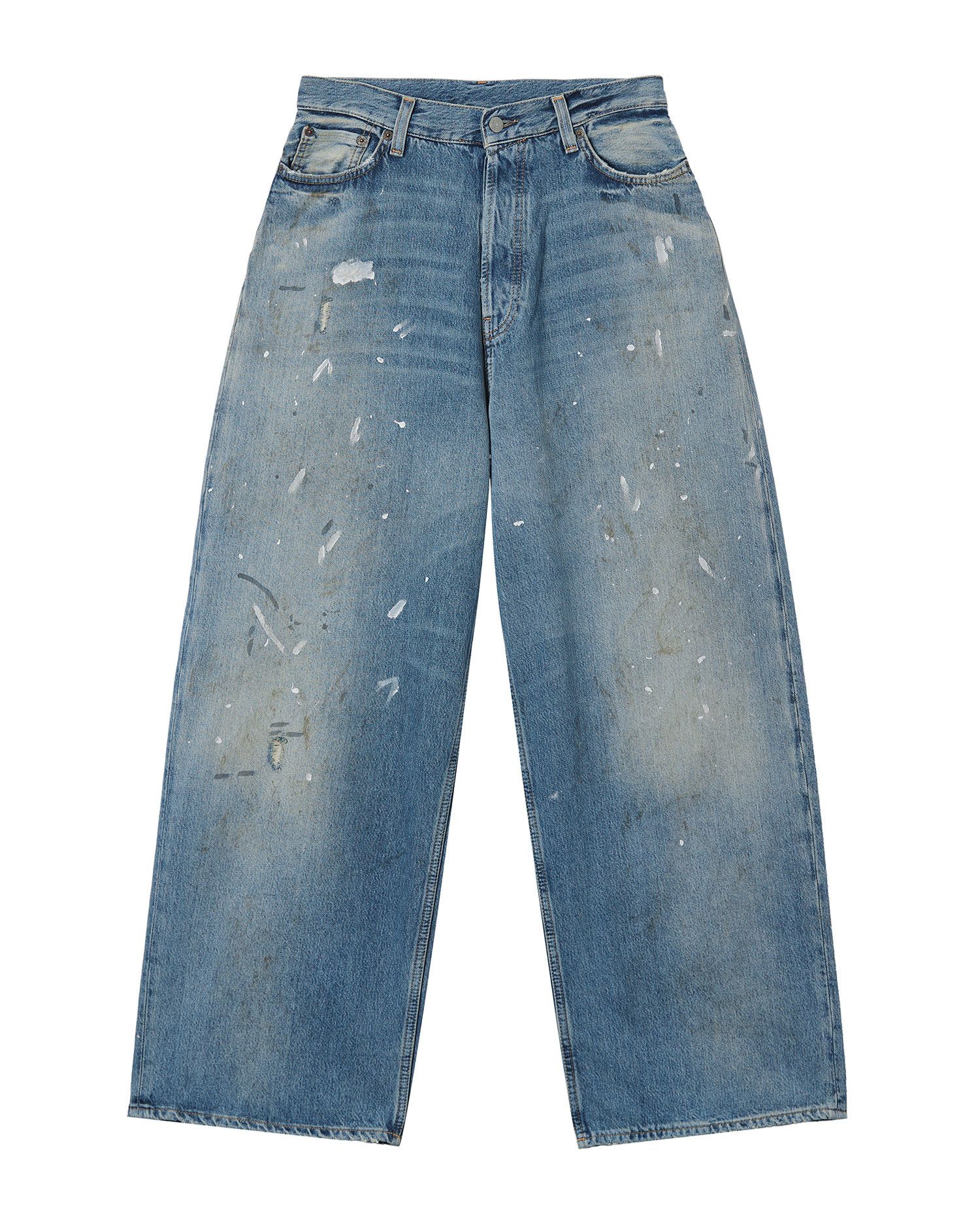 Acne Studios Acne Studios 2023 SUPER BAGGY Splatter Distressed Design ... Size 22" - 1 Thumbnail