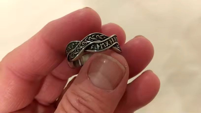 Jewelry Nordic Celtic Runes Word Ring (size 7-13) Size ONE SIZE - 6 Thumbnail
