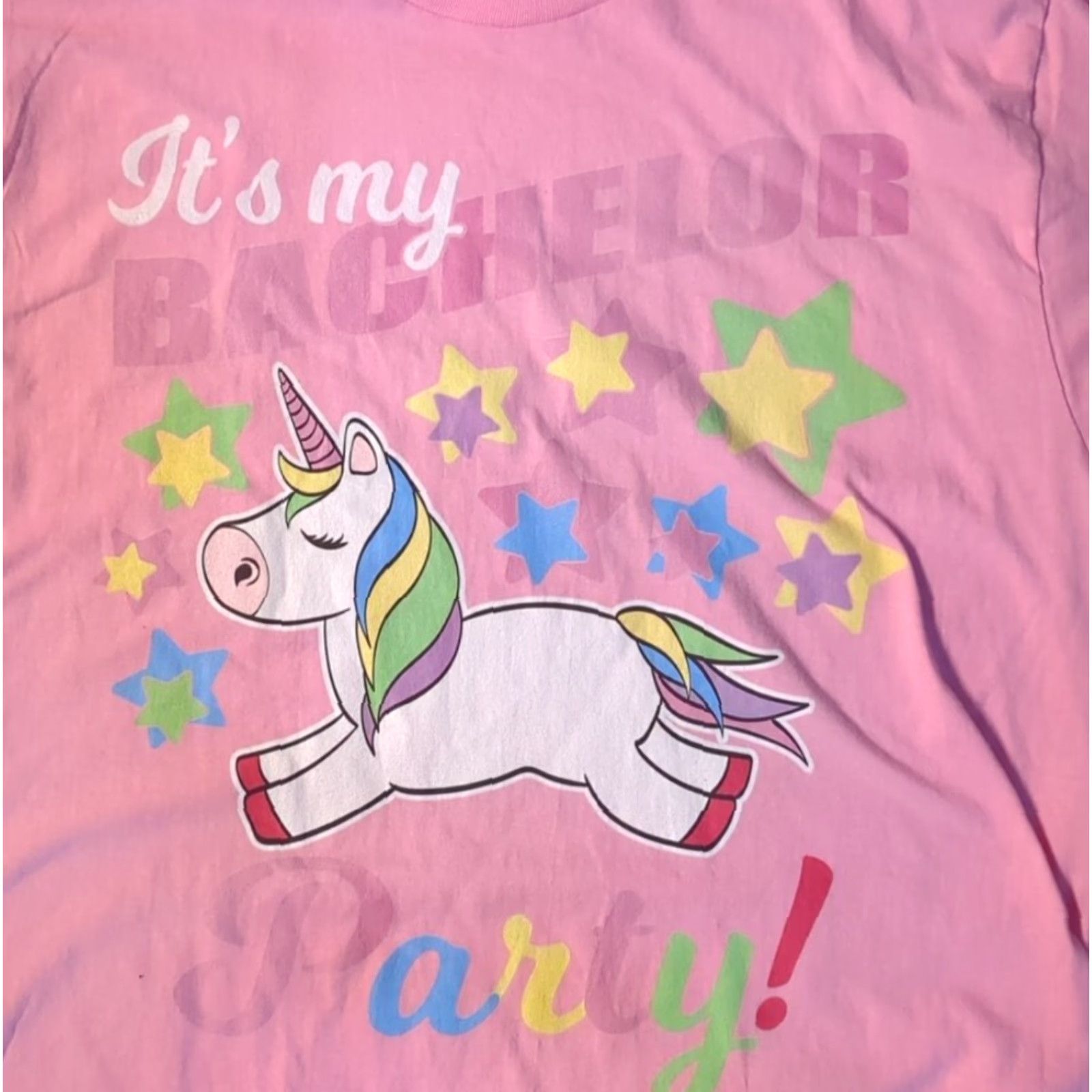 Port & Company Port & Company T-Shirt 100% Cotton Unicorn Bachelor Party Gift Groom Tee Pink XL Men Size US XL / EU 56 / 4 - 2 Thumbnail