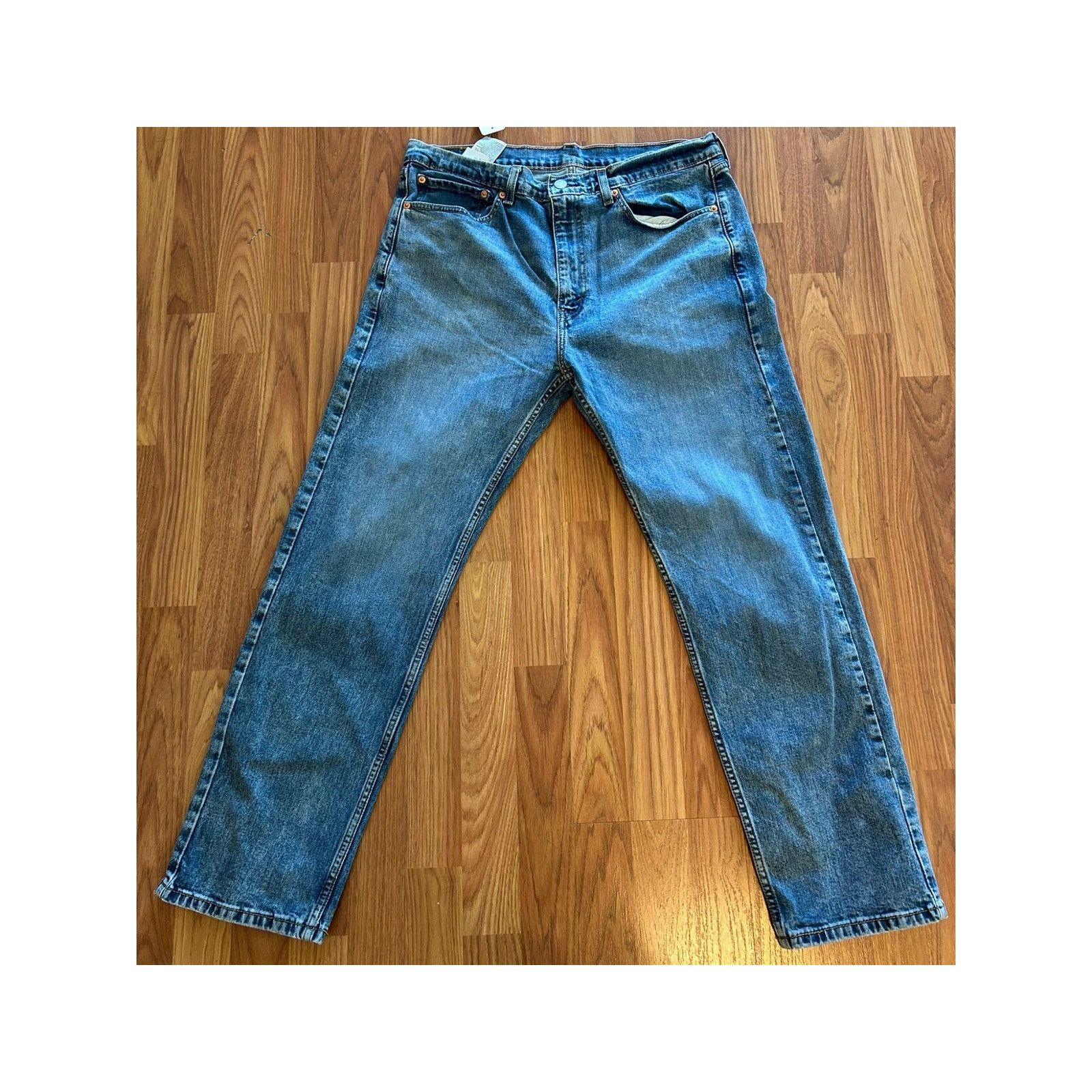 Levi's Levi's 505 Regular Fit Jeans - W36 L30 - Classic Blue Size US 36 / EU 52 - 1 Thumbnail