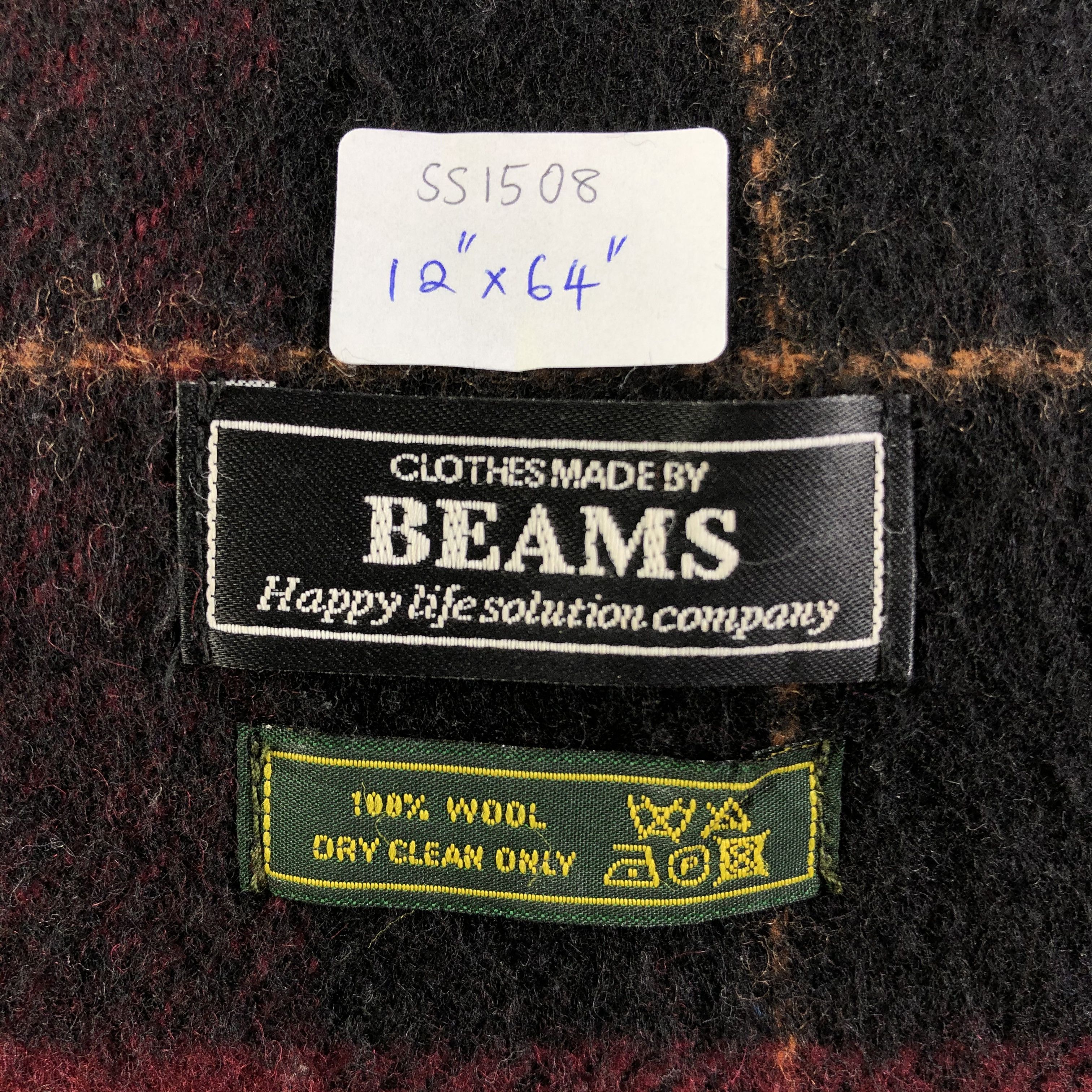 Beams Plus Beams Wool Scarf / Muffler / Neckwear SS1508 Size ONE SIZE - 6 Thumbnail