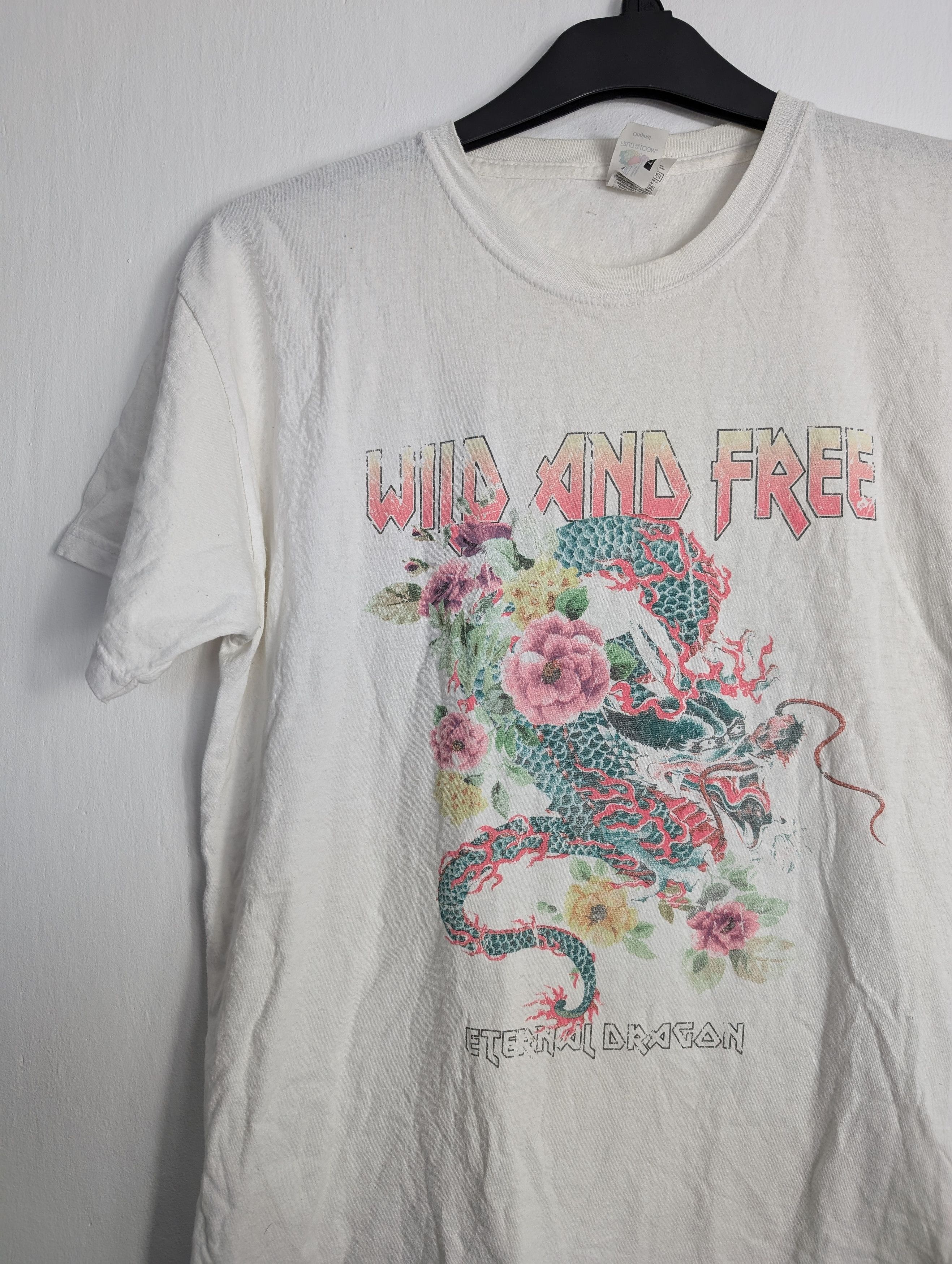 Vintage Vintage Fruity of The loom Wild And Free Size L / US 10 / IT 46 - 2 Thumbnail
