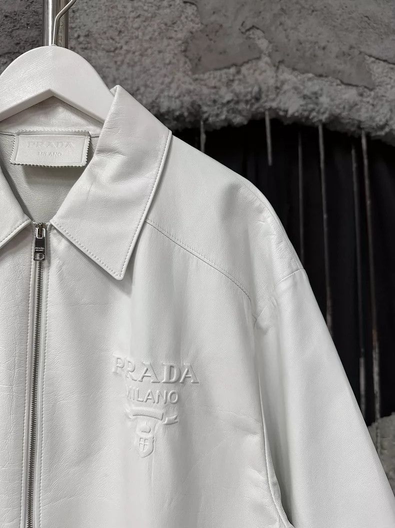 Prada Prada Short Sleeve Leather Jacket Shirt-2506 Size US M / EU 48-50 / 2 - 5 Thumbnail