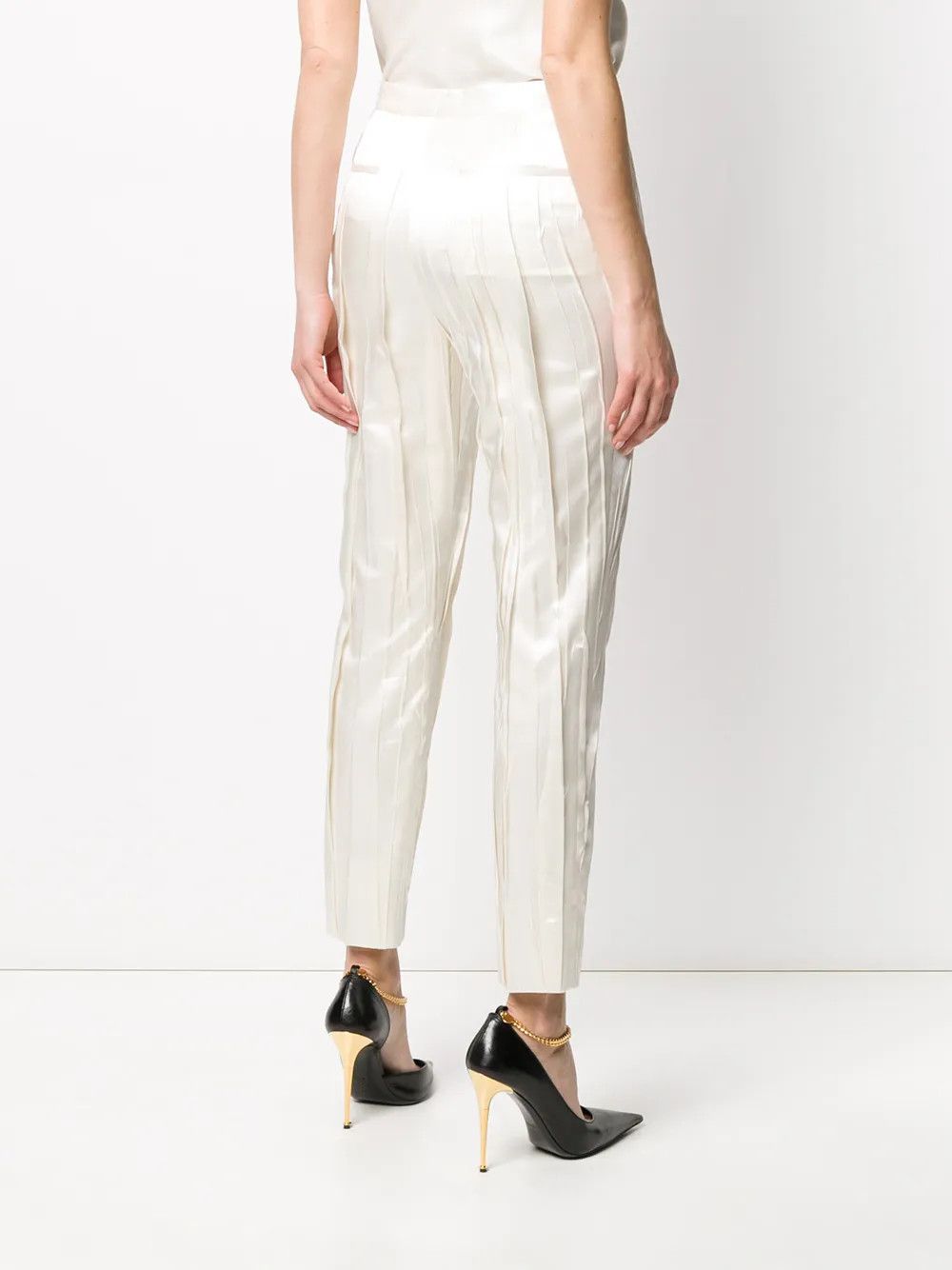 Saint Laurent Paris o1y0126 Sweatpant in Ivory Size 28" / US 6 / IT 42 - 3 Thumbnail