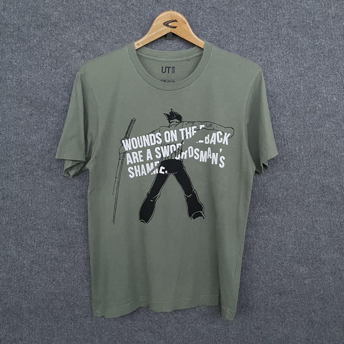 Anime × Cartoon Network × Uniqlo Uniqlo x One Piece Roronoa Zoro Anime T Shirt Size US S / EU 44-46 / 1 - 1 Thumbnail