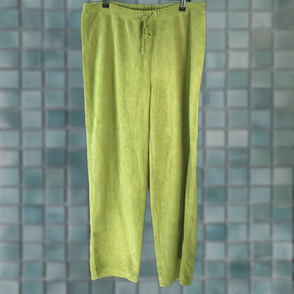 Vintage VINTAGE Harbor Club Legging Pant Women's Medium P High Rise Stretch Drawstring Green Size 32" / US 10 / IT 46 - 1 Thumbnail