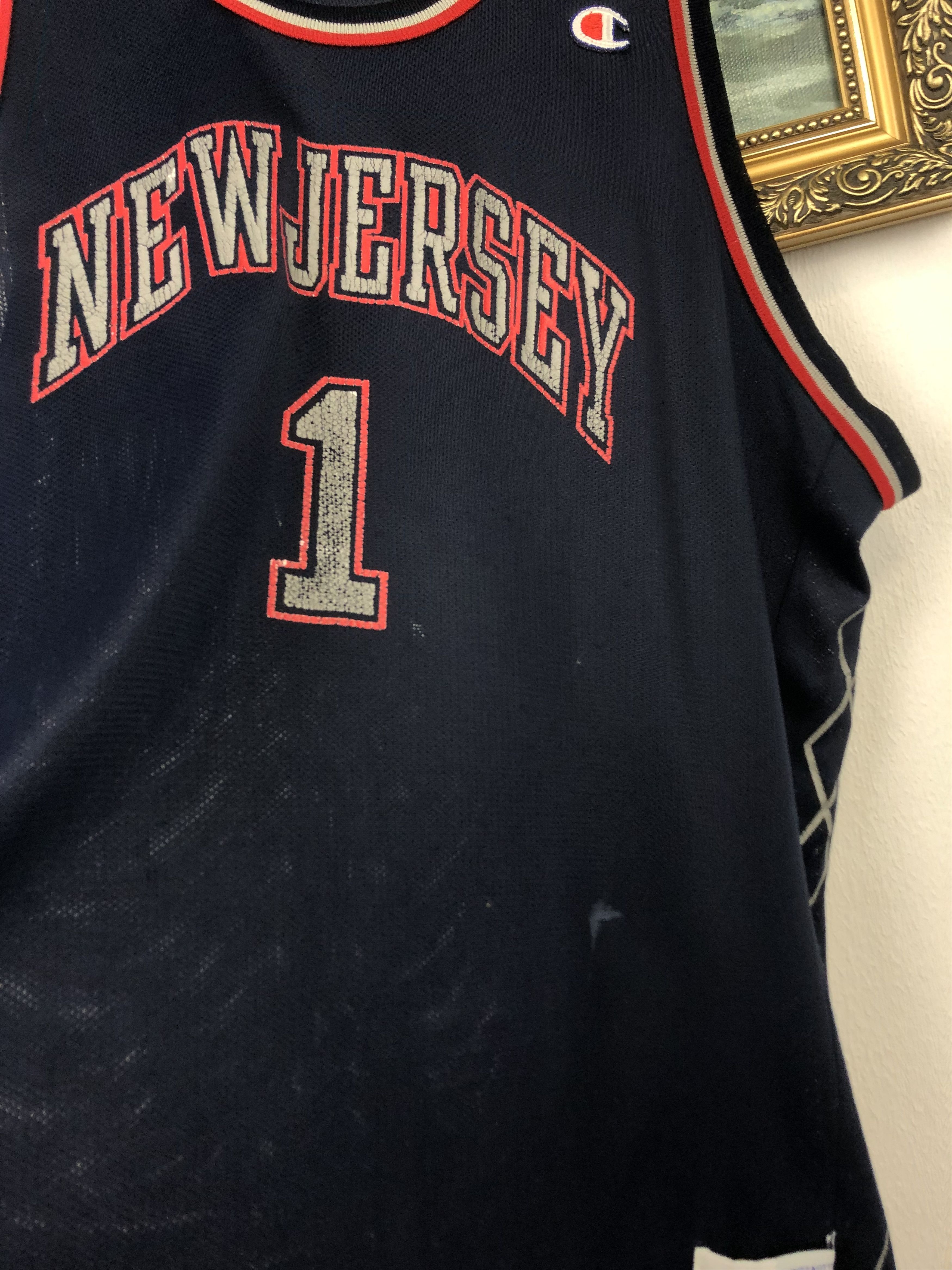 Champion Vintage Champion New Jersey Nets NBA Jersey 1 Shirt Size US XXL / EU 58 / 5 - 6 Thumbnail