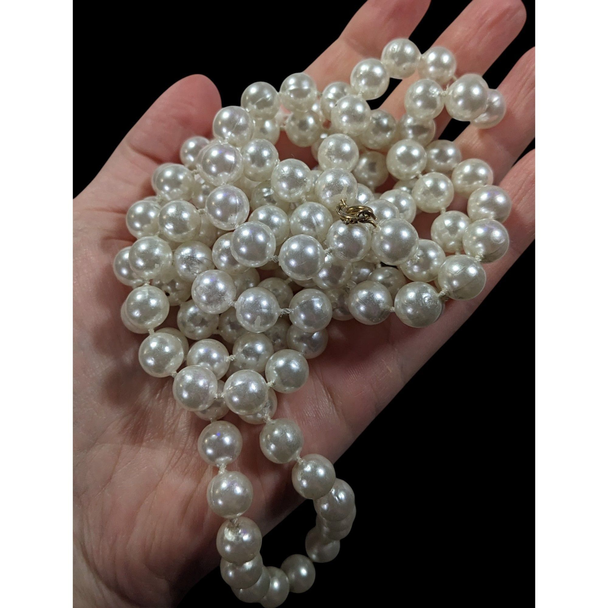 Other Extra Long Glam Beaded Faux Pearl Necklace Size ONE SIZE - 3 Thumbnail
