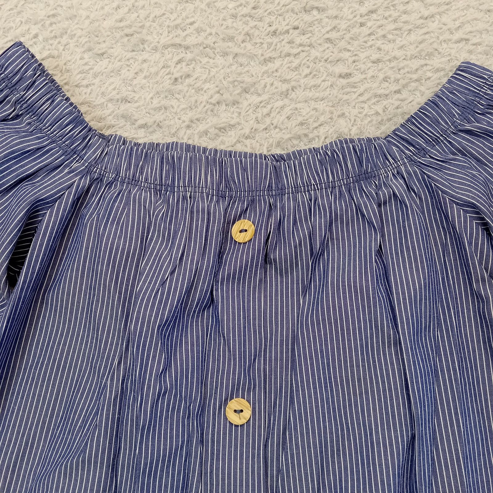 & Other Stories New Mode Off The ShoulderTop S Roll Tab Sleeve Blouse Size S / US 4 / IT 40 - 3 Thumbnail