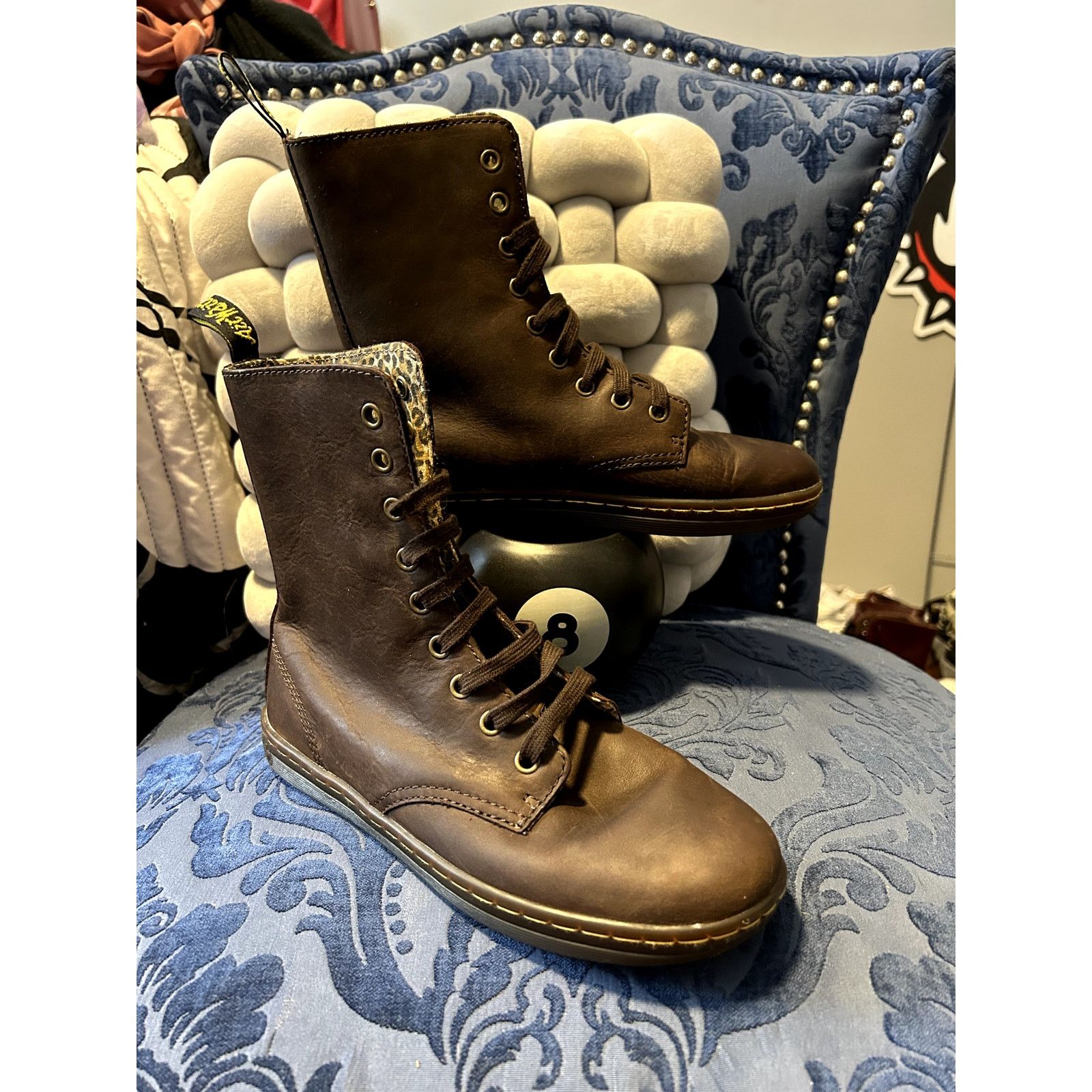Dr. Martens Dr Martens Brown Stratford Leopard Print Lined Size 7/EU 37 Size US 7 / IT 37 - 1 Thumbnail