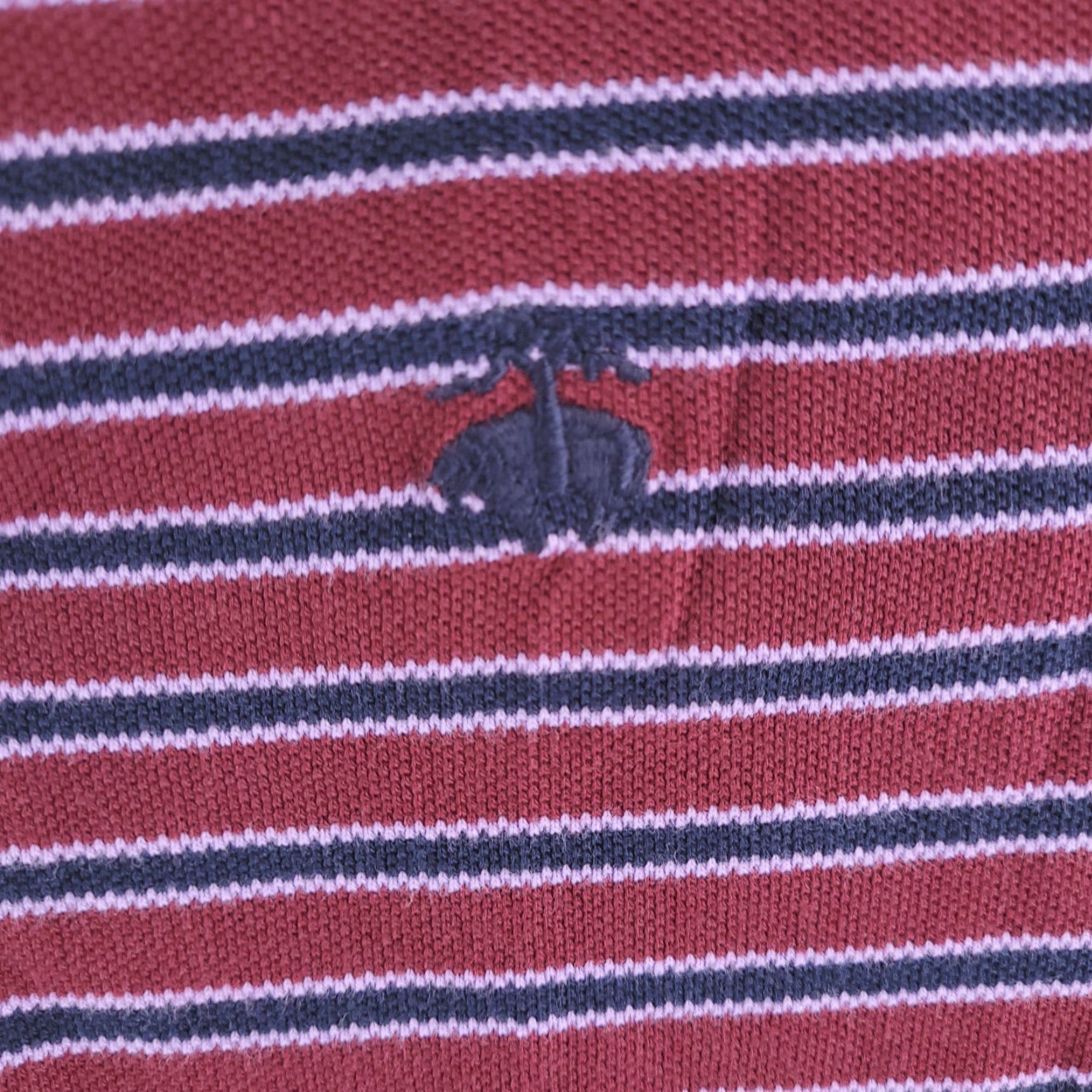 Brooks Brothers Brooks Brothers Polo Mens Large Slim Fit Striped Red Performance Short Sleeve Size US L / EU 52-54 / 3 - 3 Thumbnail