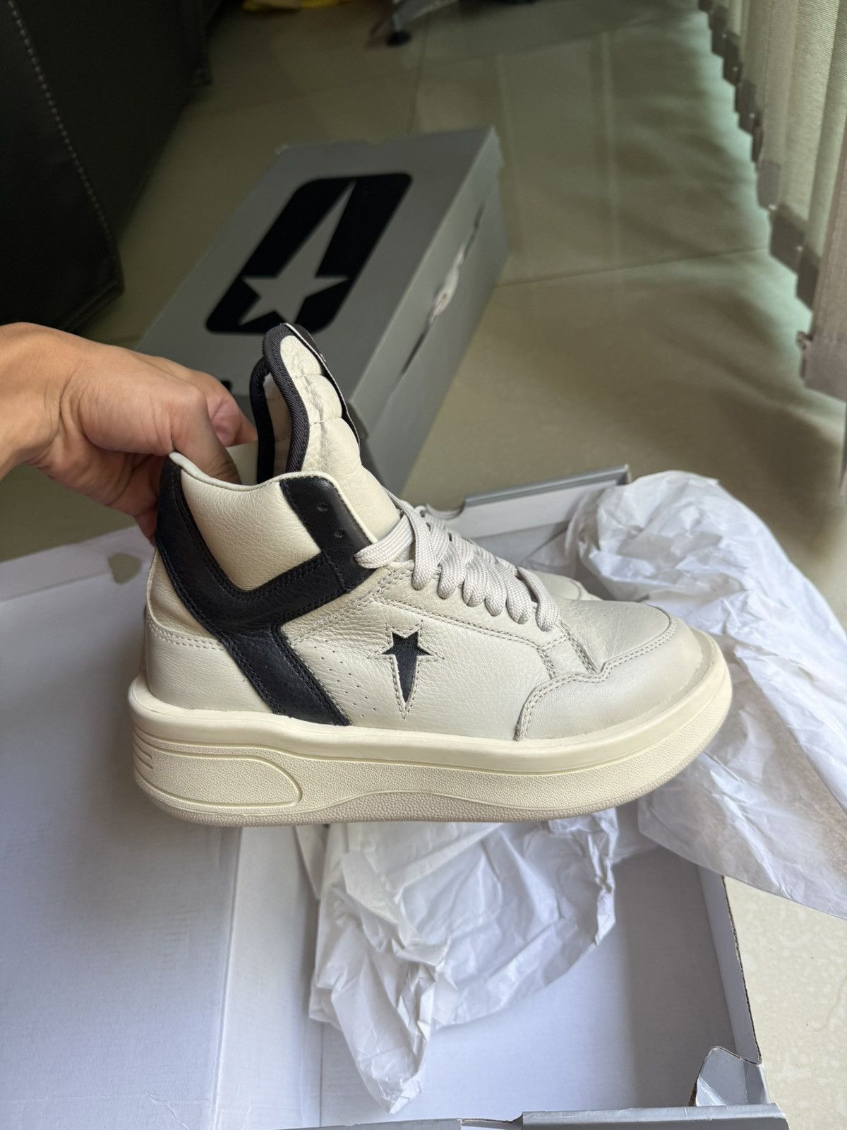 Converse × Rick Owens Drkshdw Rick owens x converse UNDER Size US 5.5 / EU 38 - 6 Thumbnail